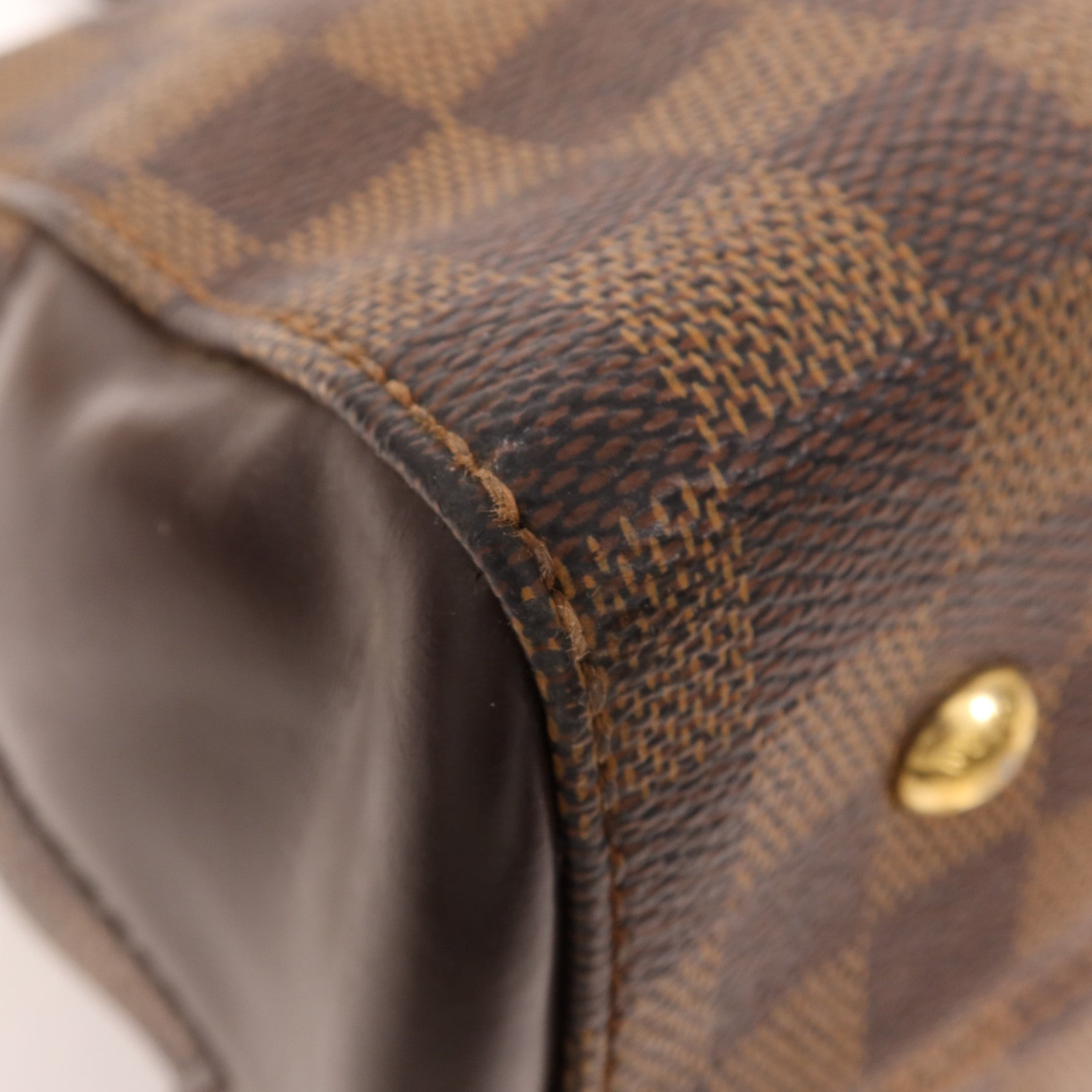 LOUIS VUITTON Damier Kensington Bowling金扣手挽袋