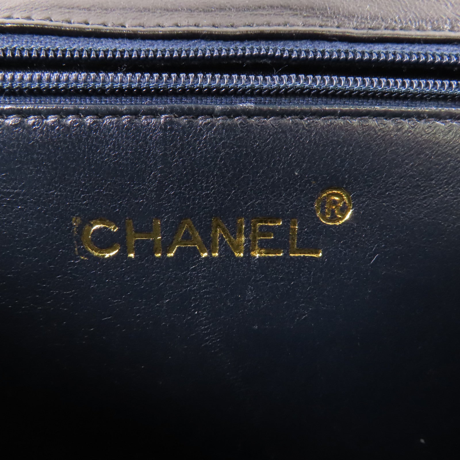 CHANEL 羊皮皮革Vintage Chain Shoulder金扣鏈帶肩背袋