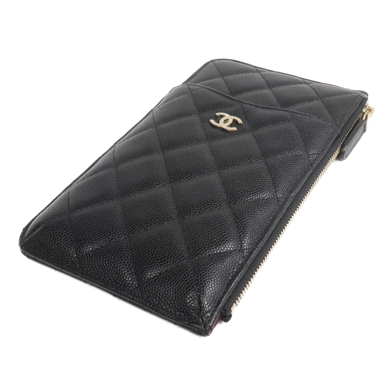CHANEL 牛皮皮革Classic Phone Pouch with Zipper長錢包/手機袋