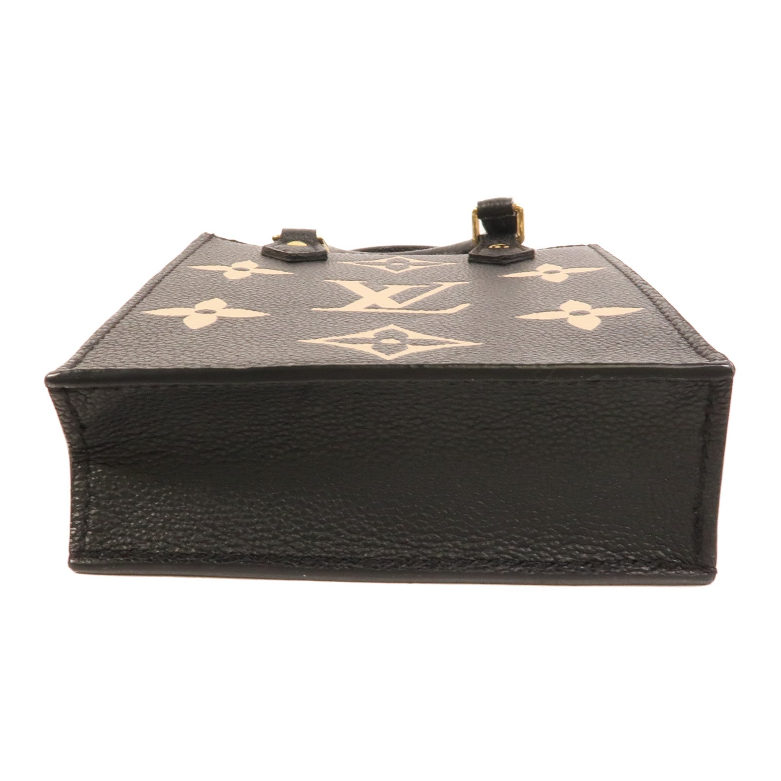 LOUIS VUITTON Monogram Empreinte Petit Sac Plat金扣手挽肩背兩用袋