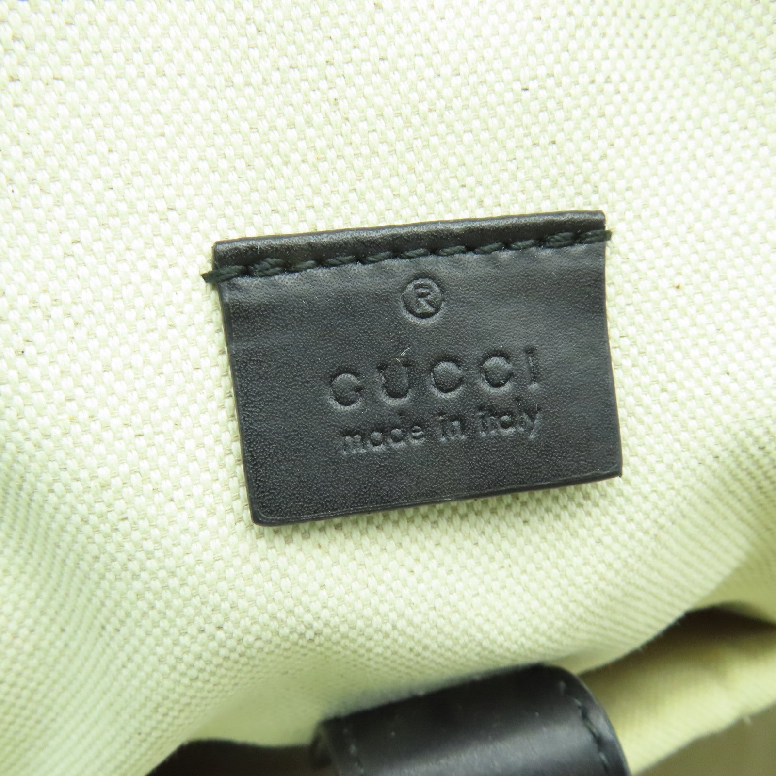 GUCCI 【激減優惠】塗層帆布Backpack金扣背包棕色