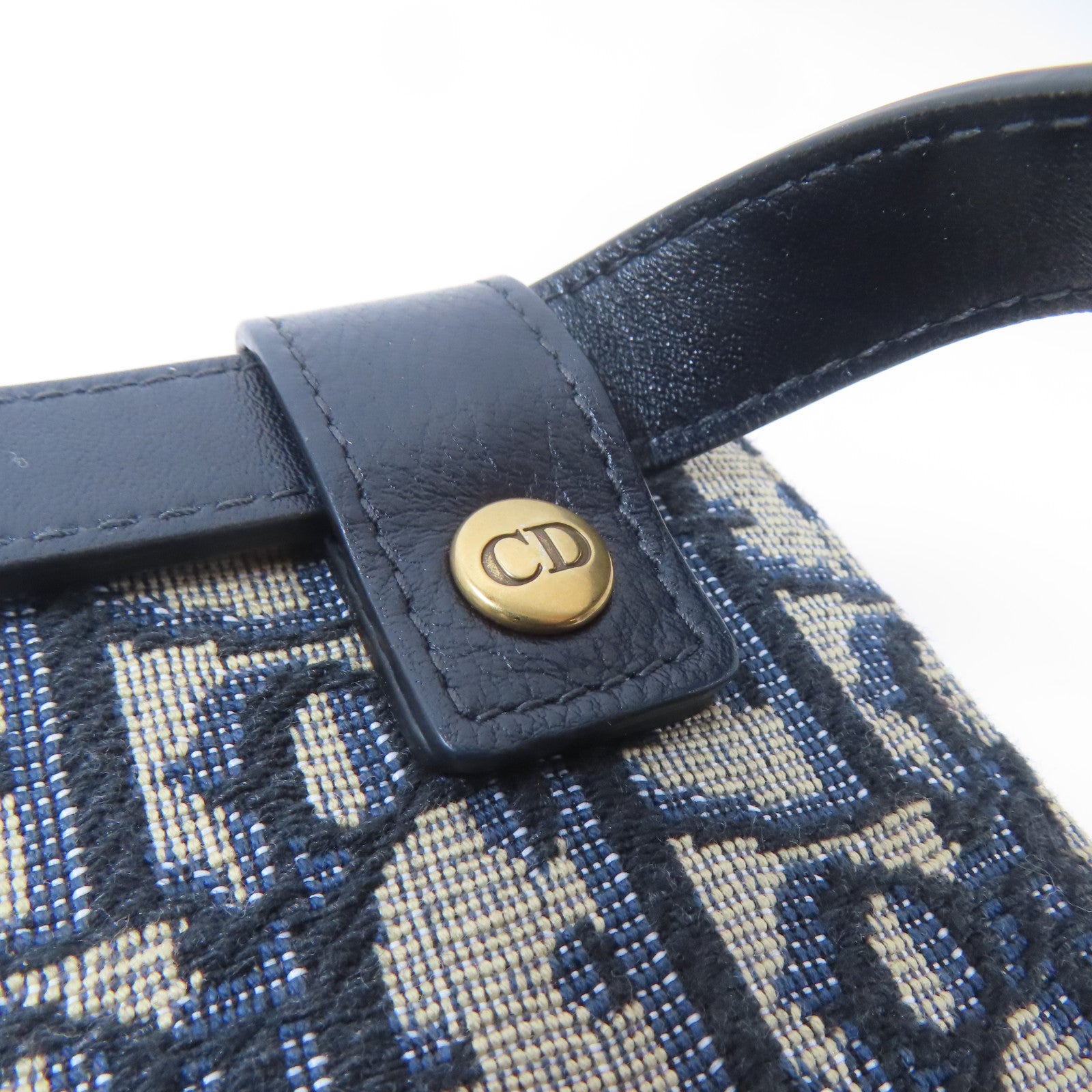 Dior 帆布Waist Bag金扣腰包藍色