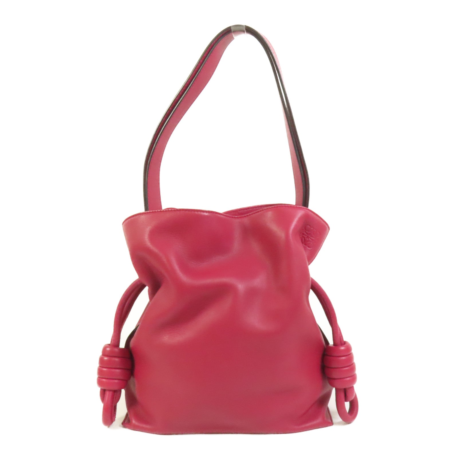 LOEWE 牛皮皮革Flamenco Knot肩背袋