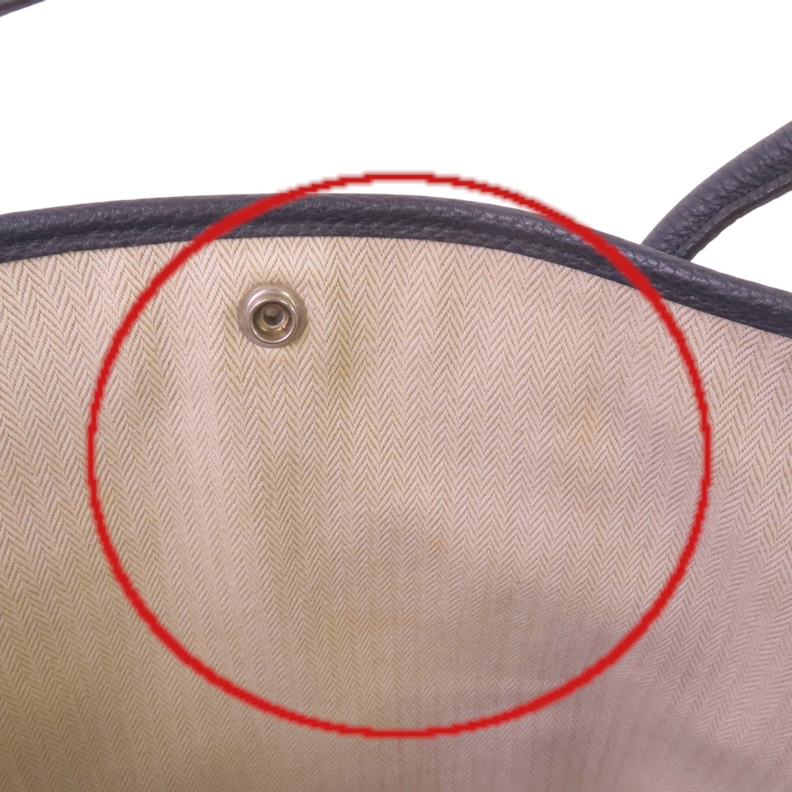 HERMES Negonda皮革Garden Party PM銀扣手挽袋