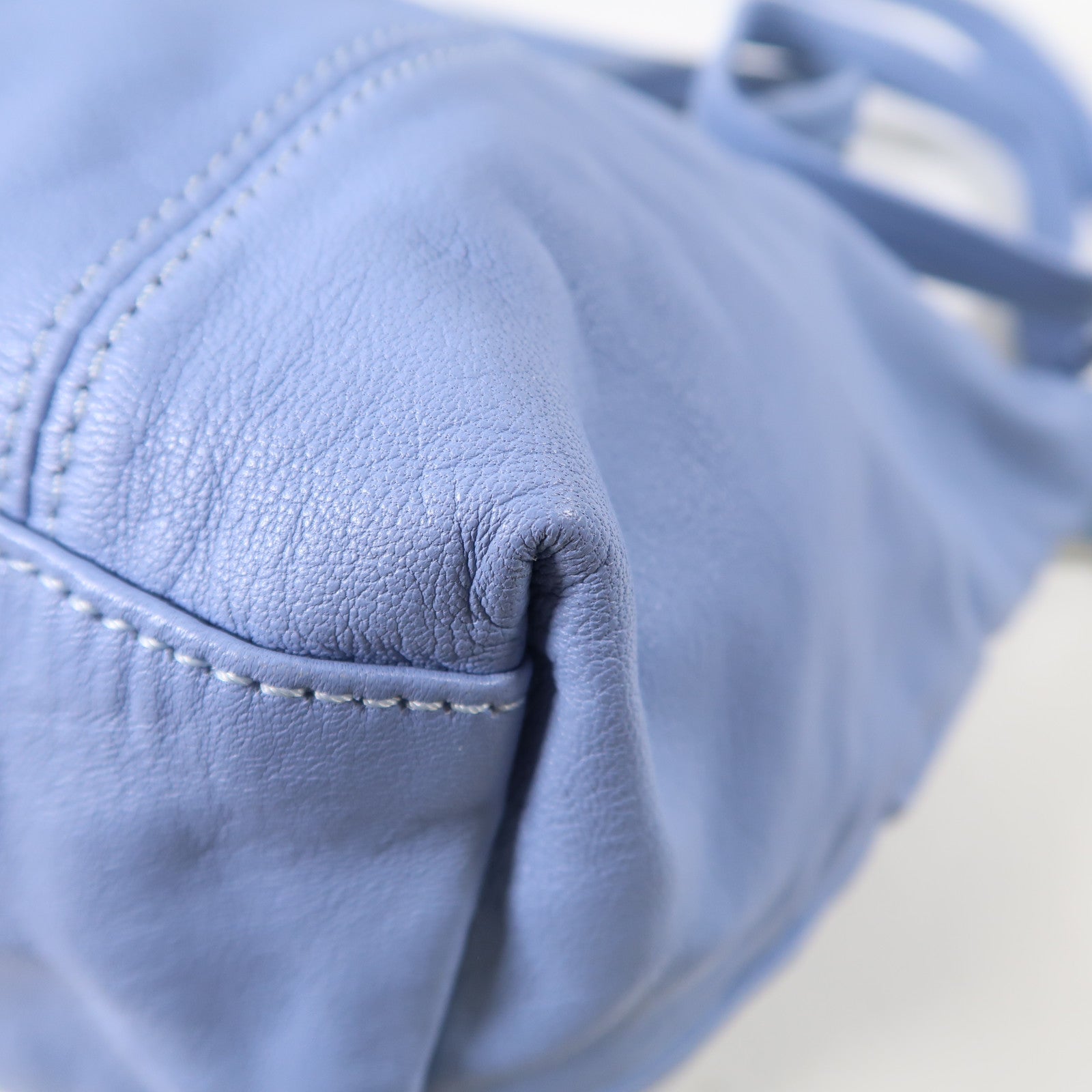 Longchamp 羊皮皮革Shoulder Bag銀扣手挽肩背兩用袋粉紅色
