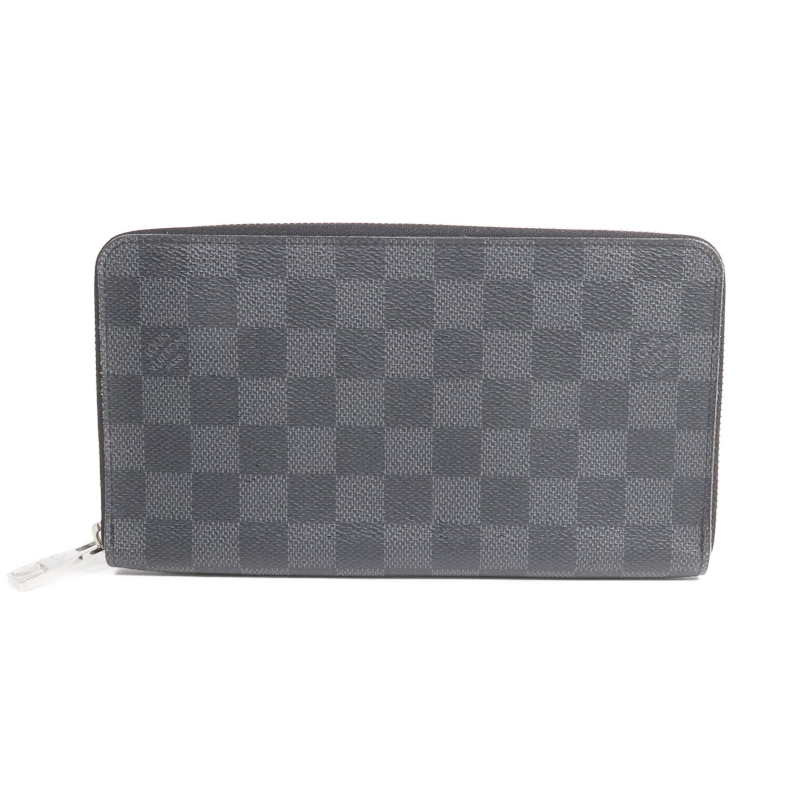 LOUIS VUITTON Damier Graphite Zippy Organizer銀扣長錢包