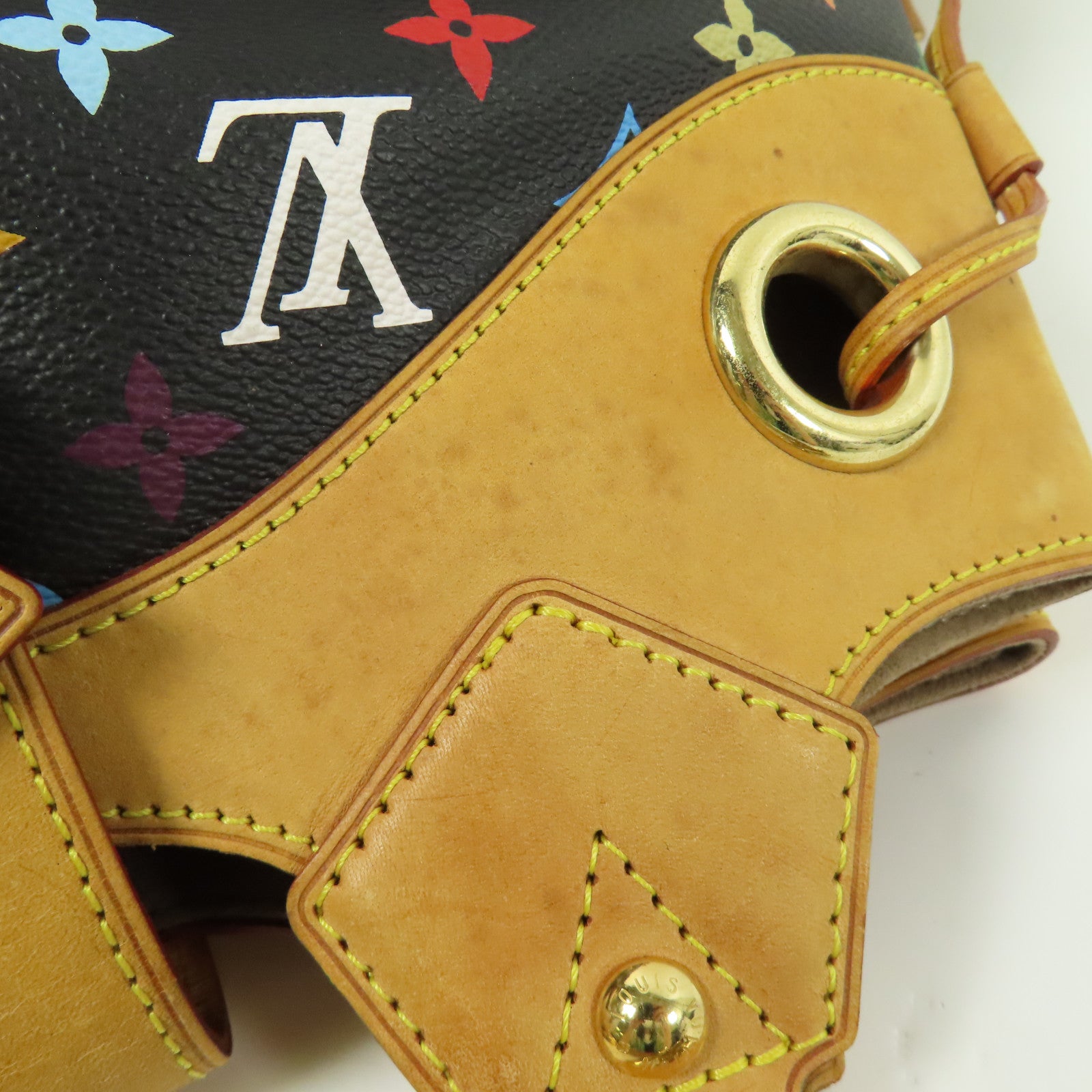 LOUIS VUITTON LV GHW Ursula Shoulder Bag M40124 Monogram Multicolore Black