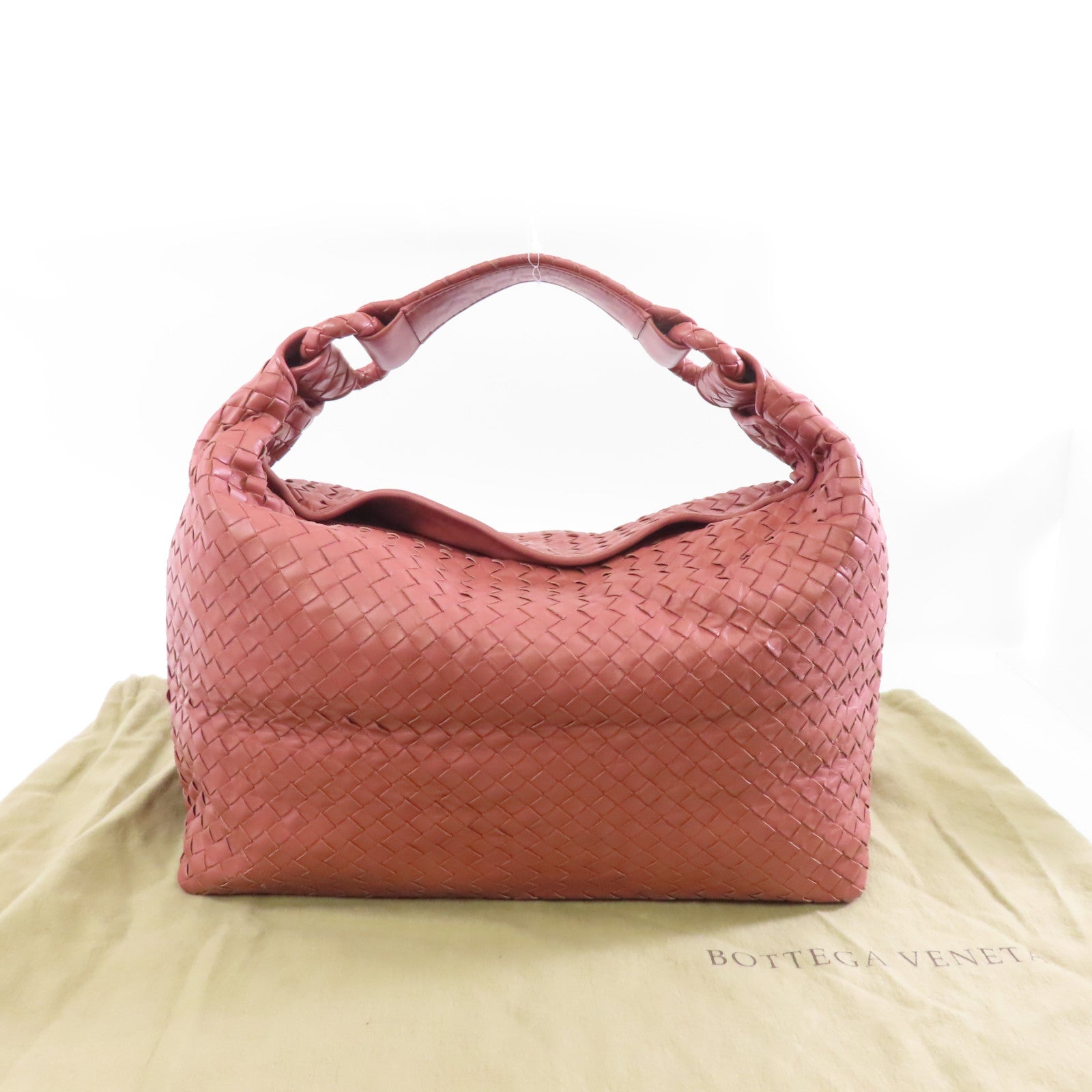 BOTTEGA VENETA 皮革Shoulder Bag肩背袋粉紅色