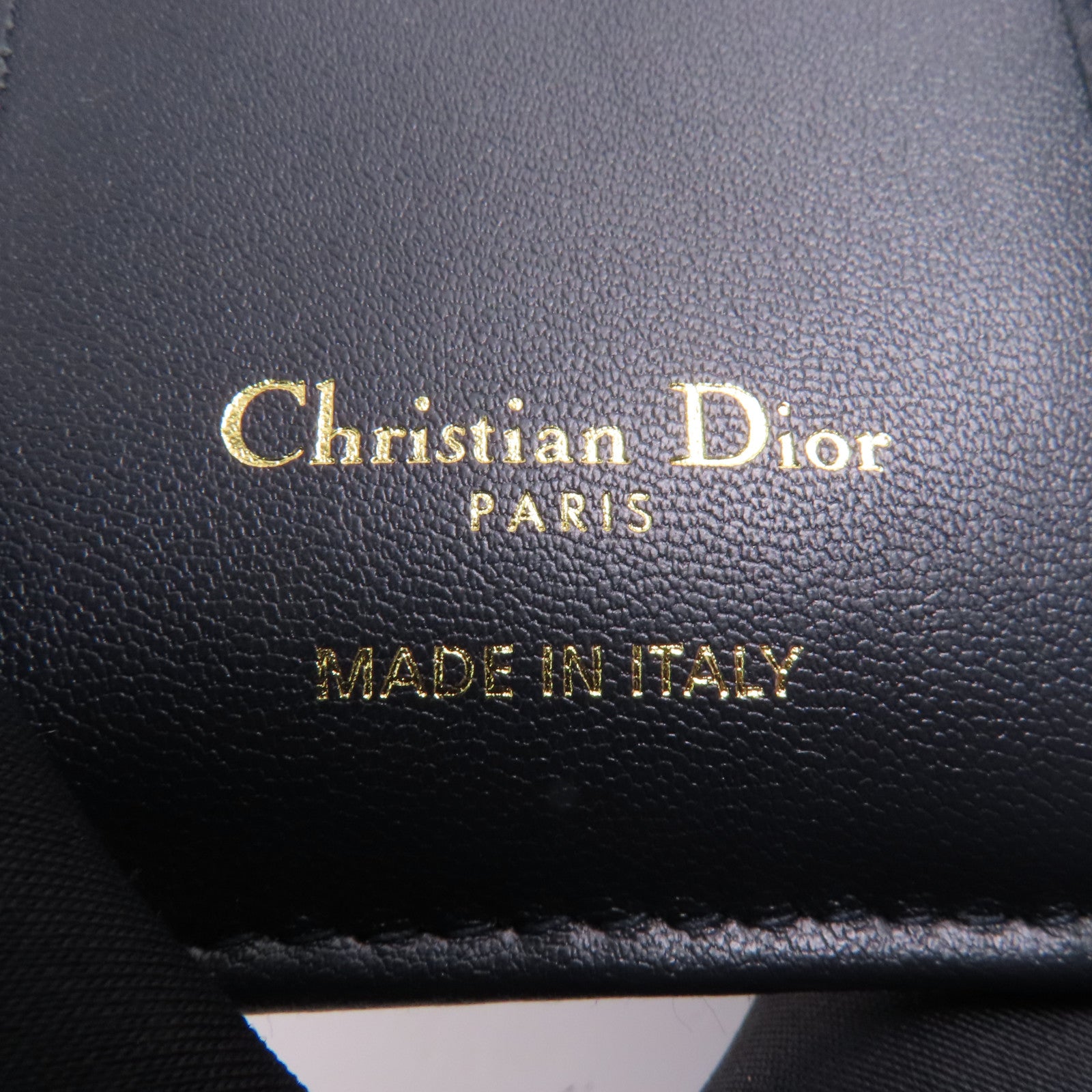 Dior 帆布Saddle Nymphea金扣錢包