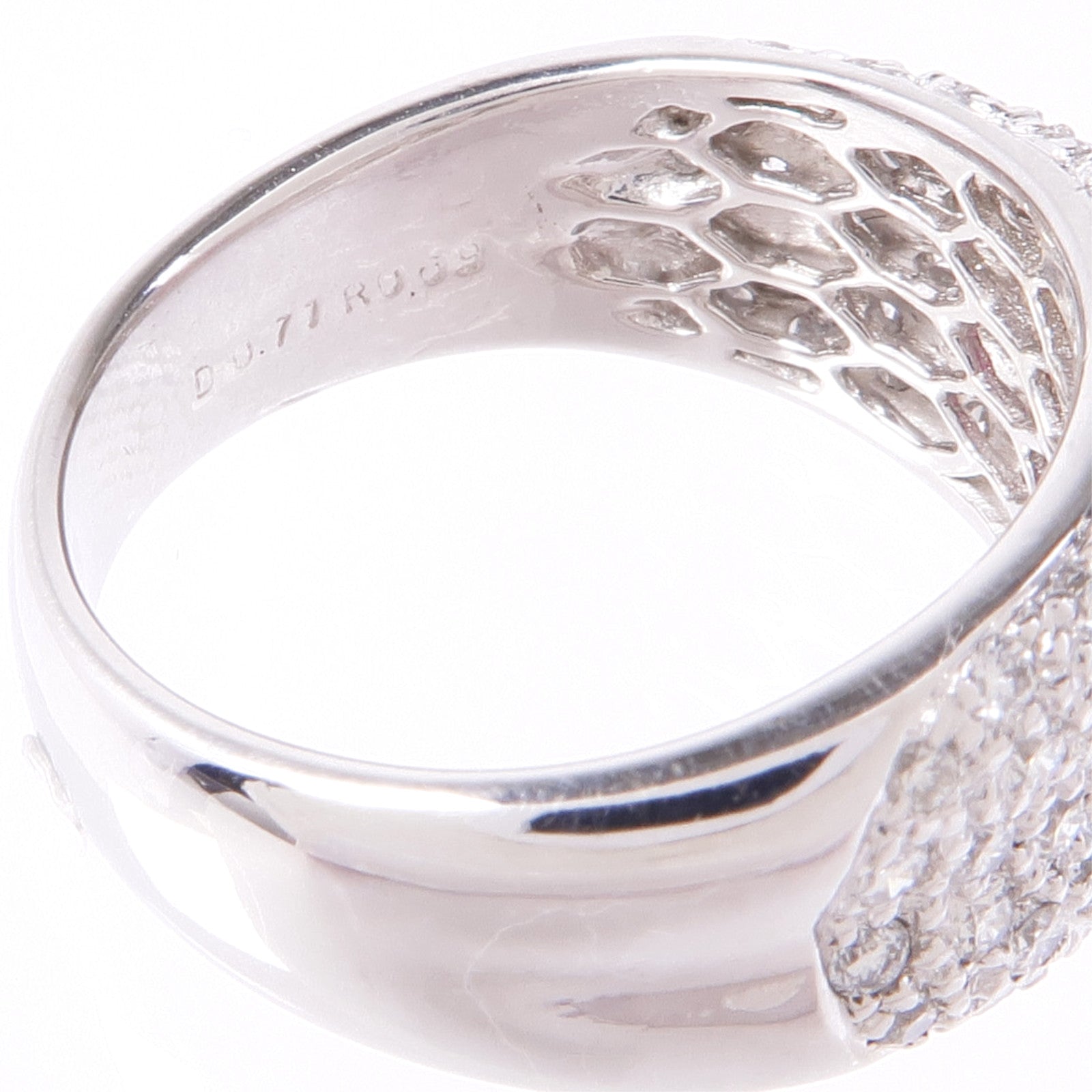 JEWELRY PT900鉑金Ruby/Diamond Ring紅寶石/鑽石戒指US#6.5