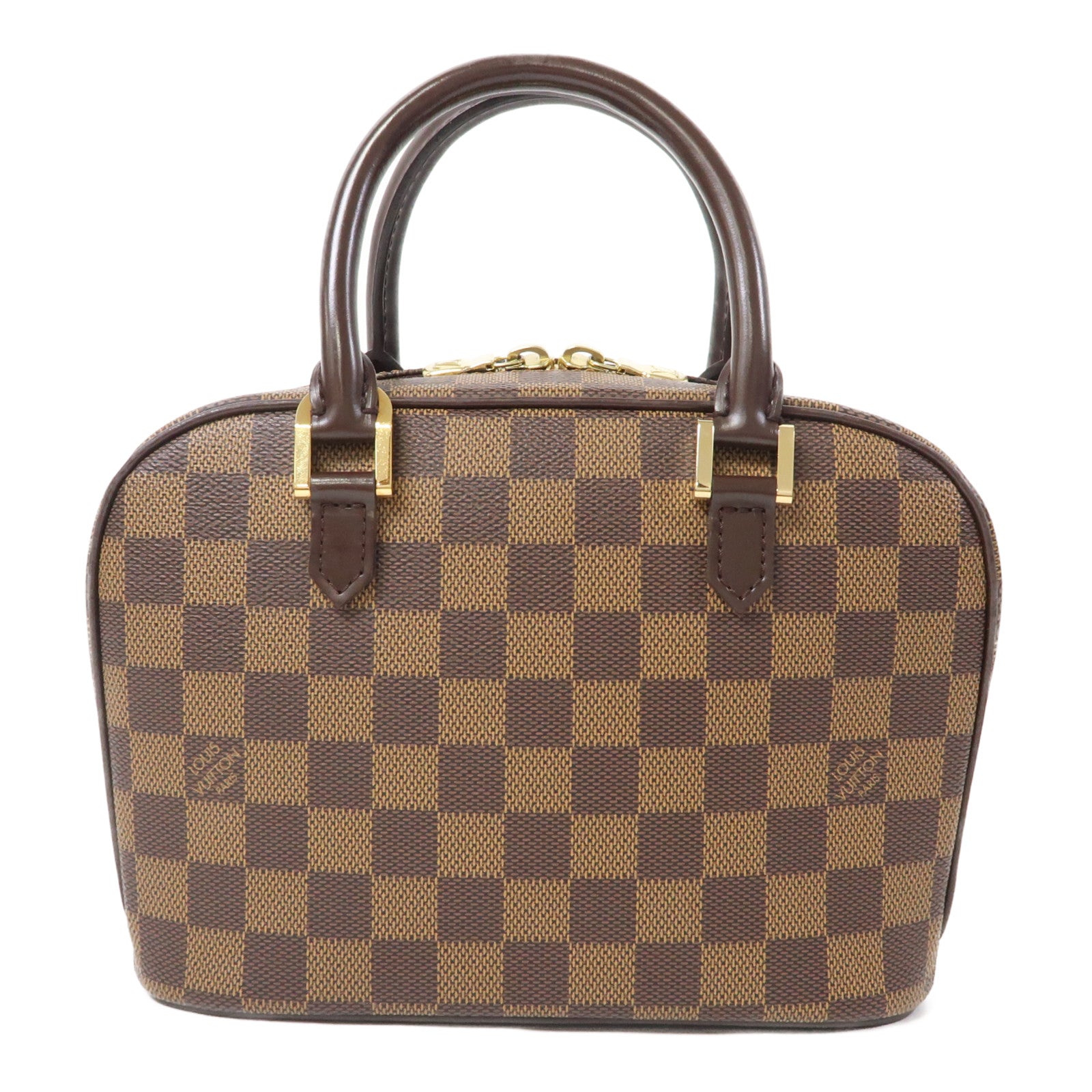 LOUIS VUITTON Damier Sarria Mini金扣手挽袋啡色