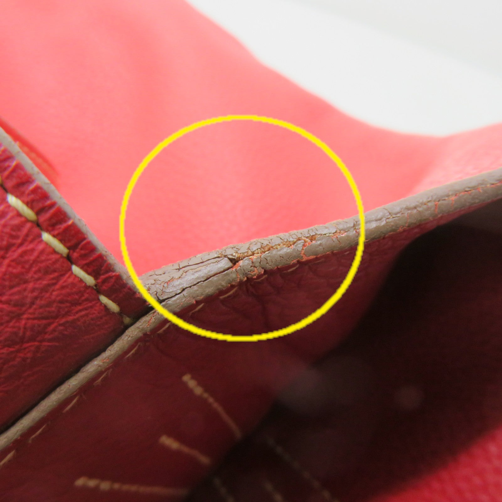 HERMES 【激減優惠】Clemence皮革Double Sens Shoulder Bag肩背袋法拉利紅/蜜桃紅