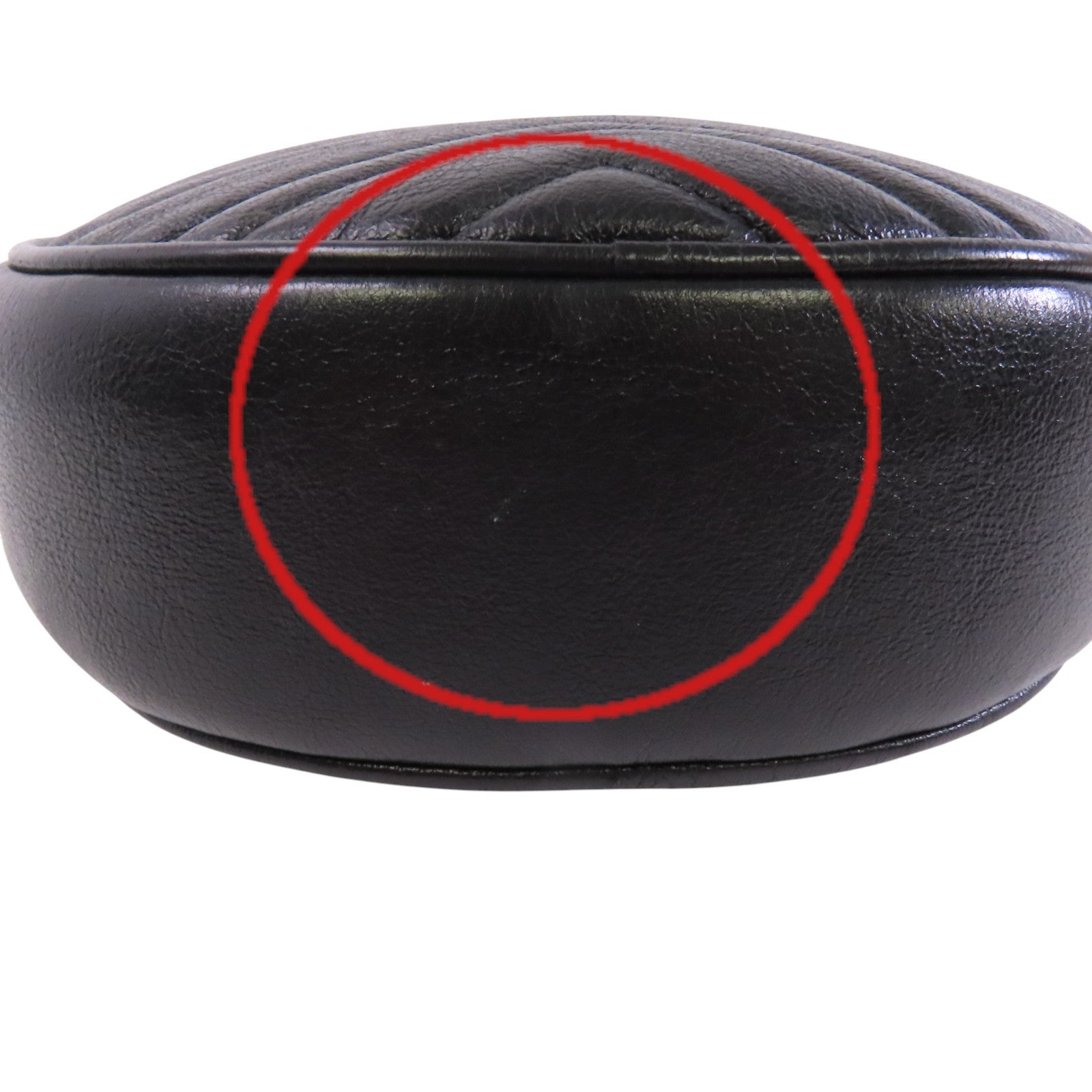 GUCCI 牛皮皮革GG Marmont金扣鏈帶肩背袋