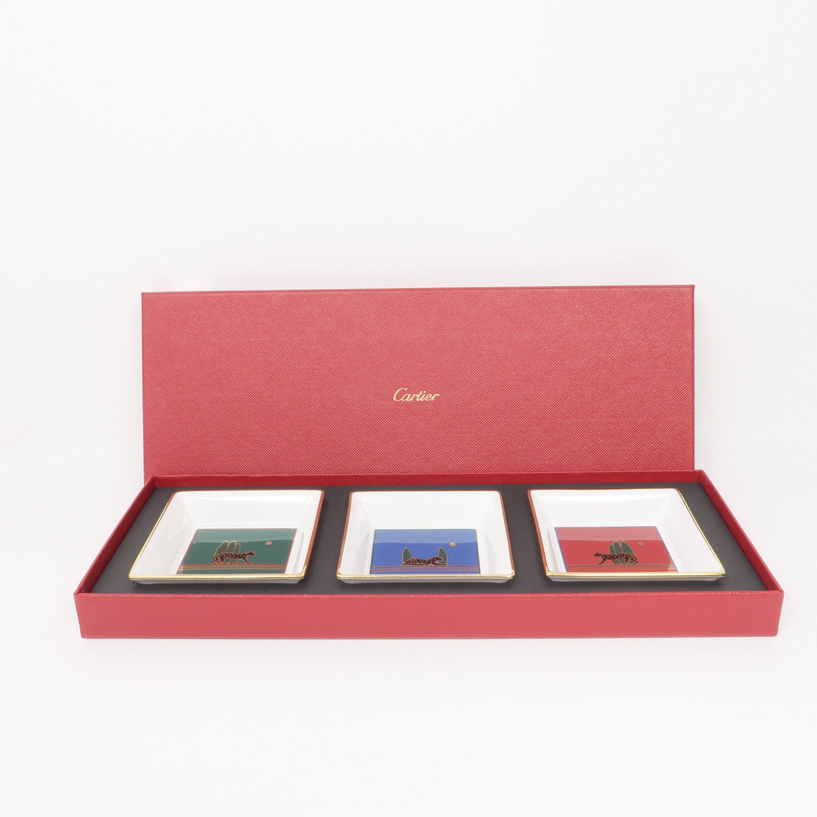 CARTIER 瓷Panthère de Cartier Set of 3 Trays托盤