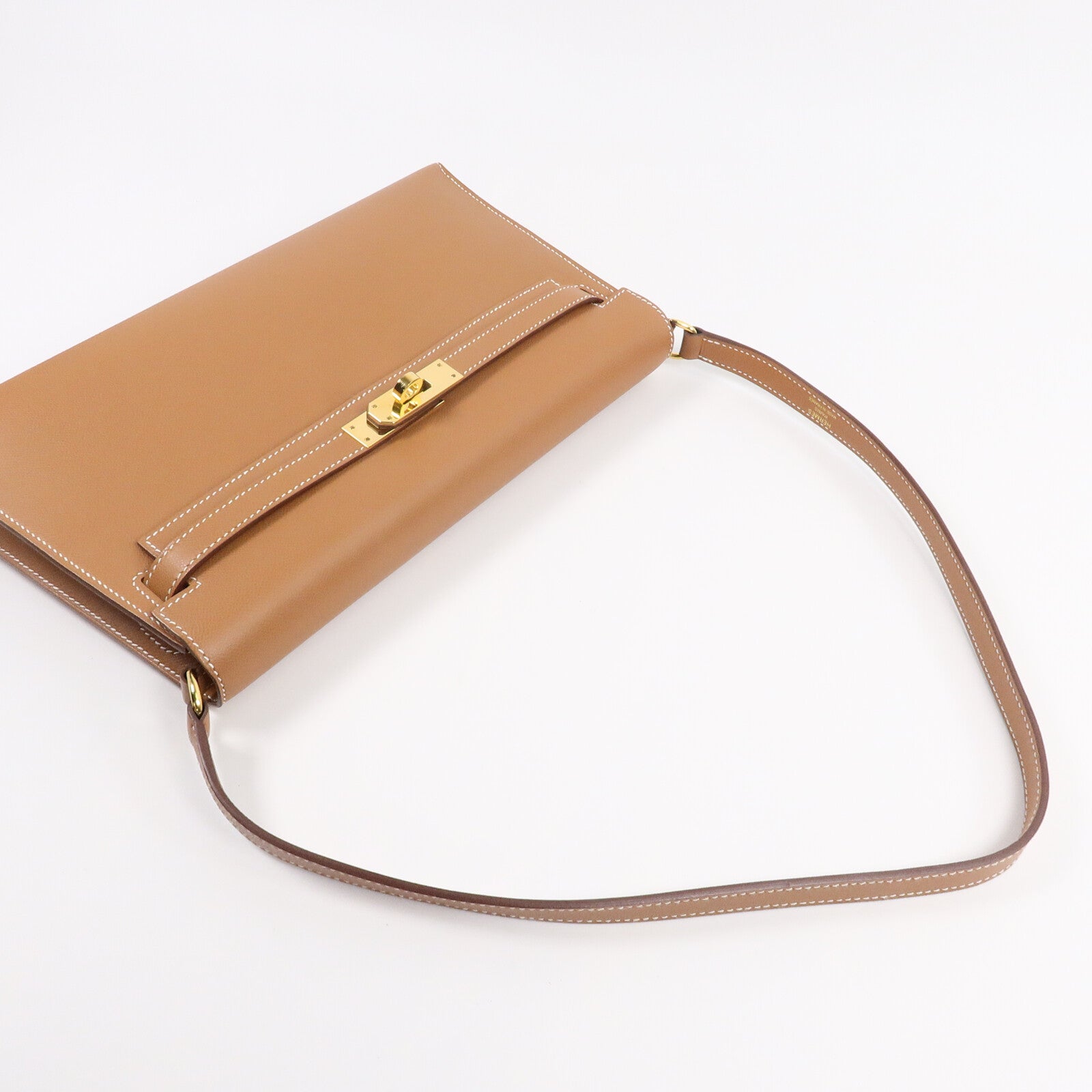HERMES MadameKelly Elan肩背袋Gold