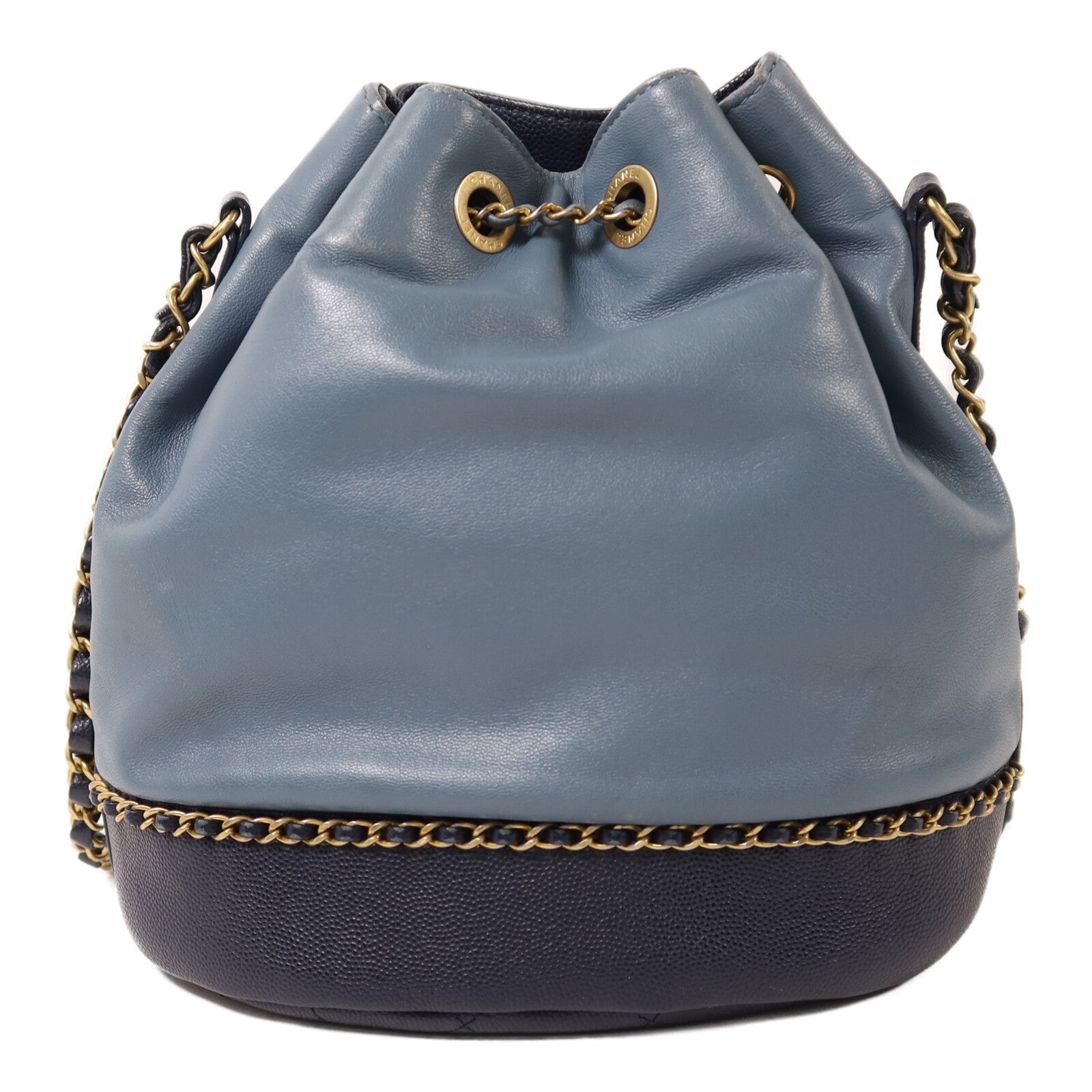 CHANEL 【激減優惠】羊皮皮革Chain Shoulder金扣鏈帶肩背袋