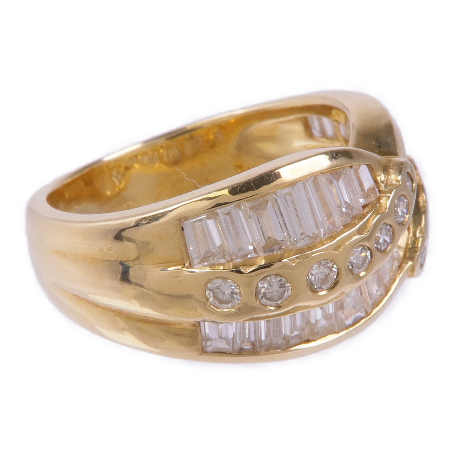 JEWELRY 【激減優惠】18K黃金Diamond Ring鑽石戒指US#6.5