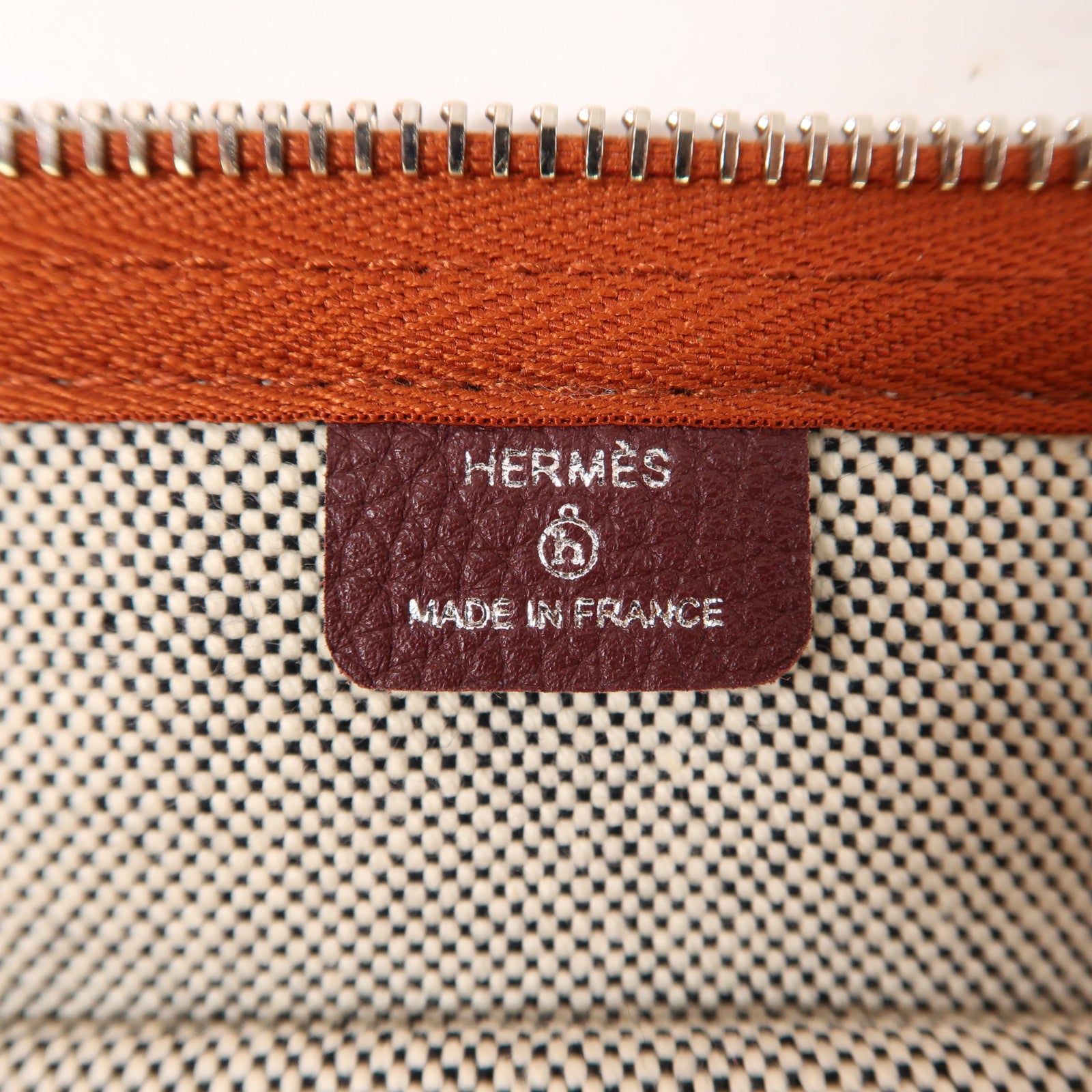HERMES 帆布Navette手拿包粉色/多色
