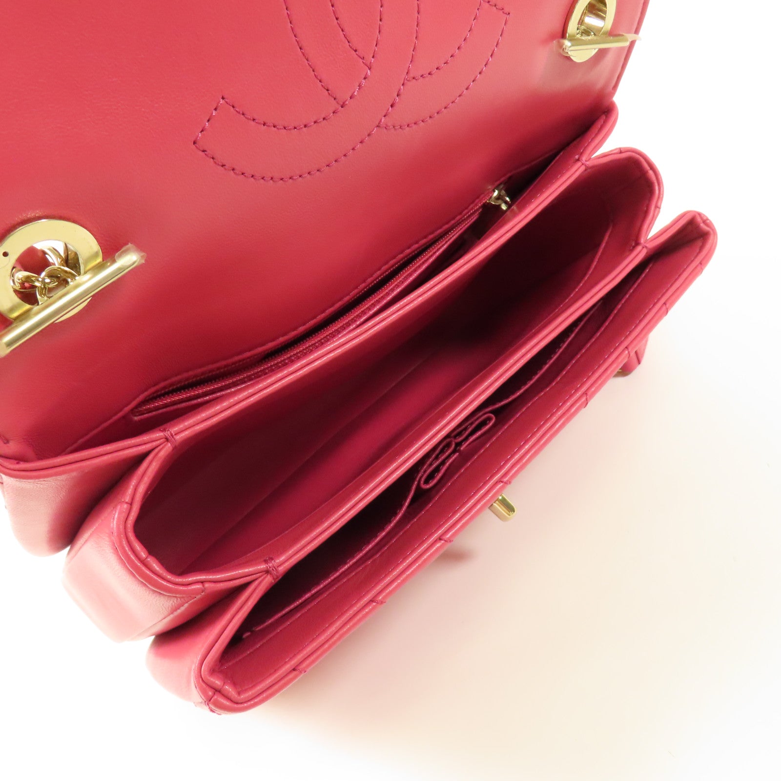 CHANEL 牛皮皮革Trendy CC金扣手挽肩背兩用袋