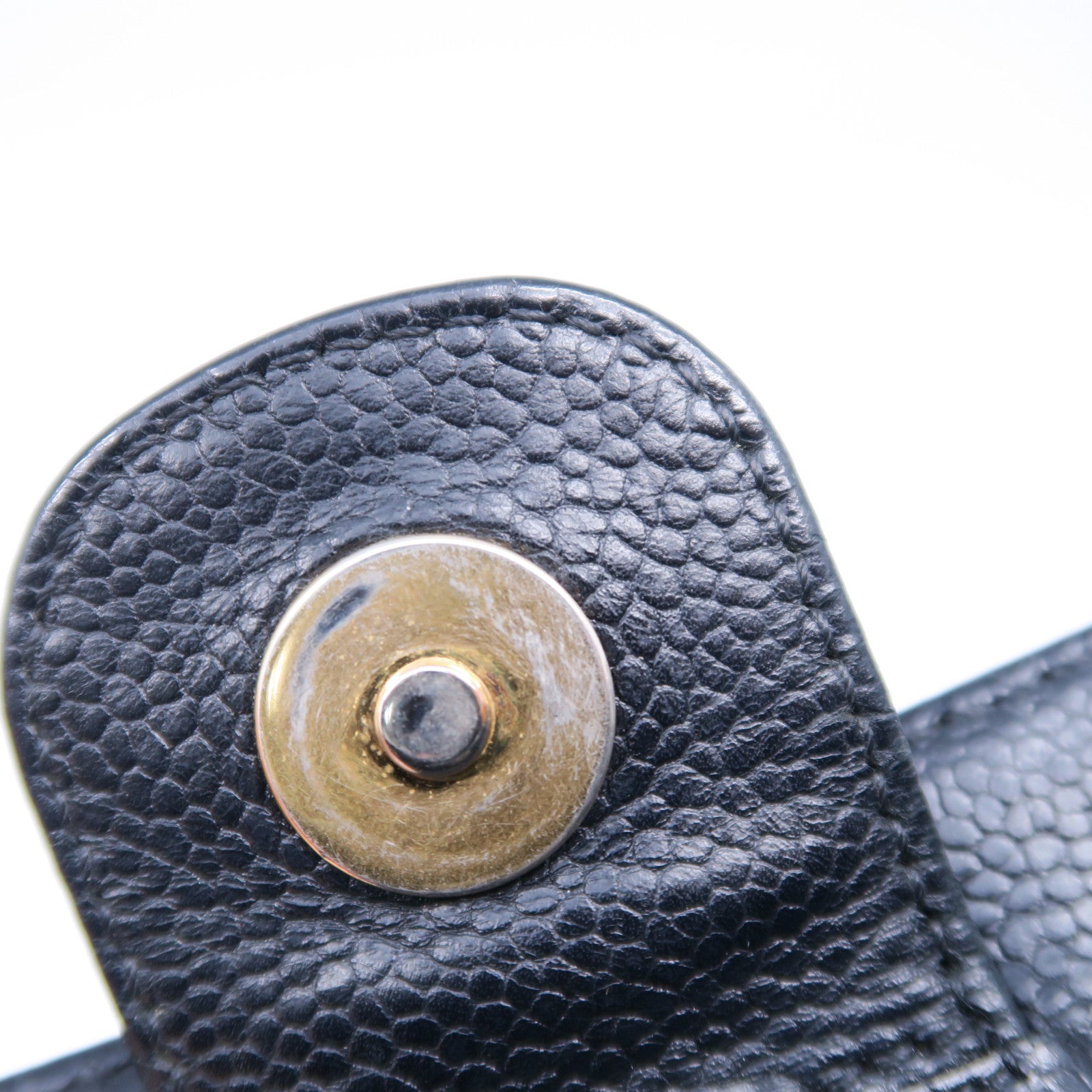 CHANEL 菱格Caviar皮革PST Petite Shopping Tote Bag金扣鏈帶肩背袋黑色