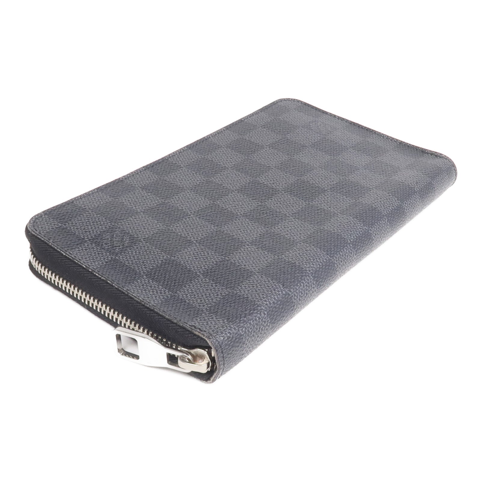 LOUIS VUITTON Damier Graphite Zippy Organizer銀扣長錢包