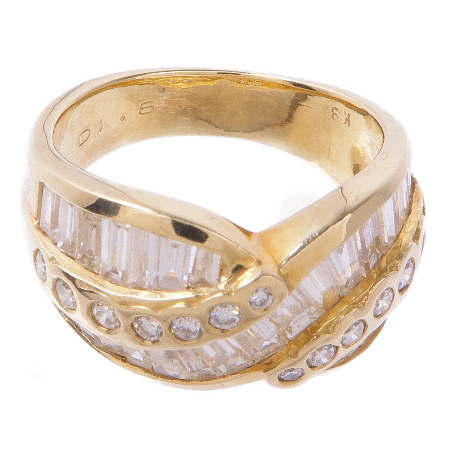 JEWELRY 【激減優惠】18K黃金Diamond Ring鑽石戒指US#6.5