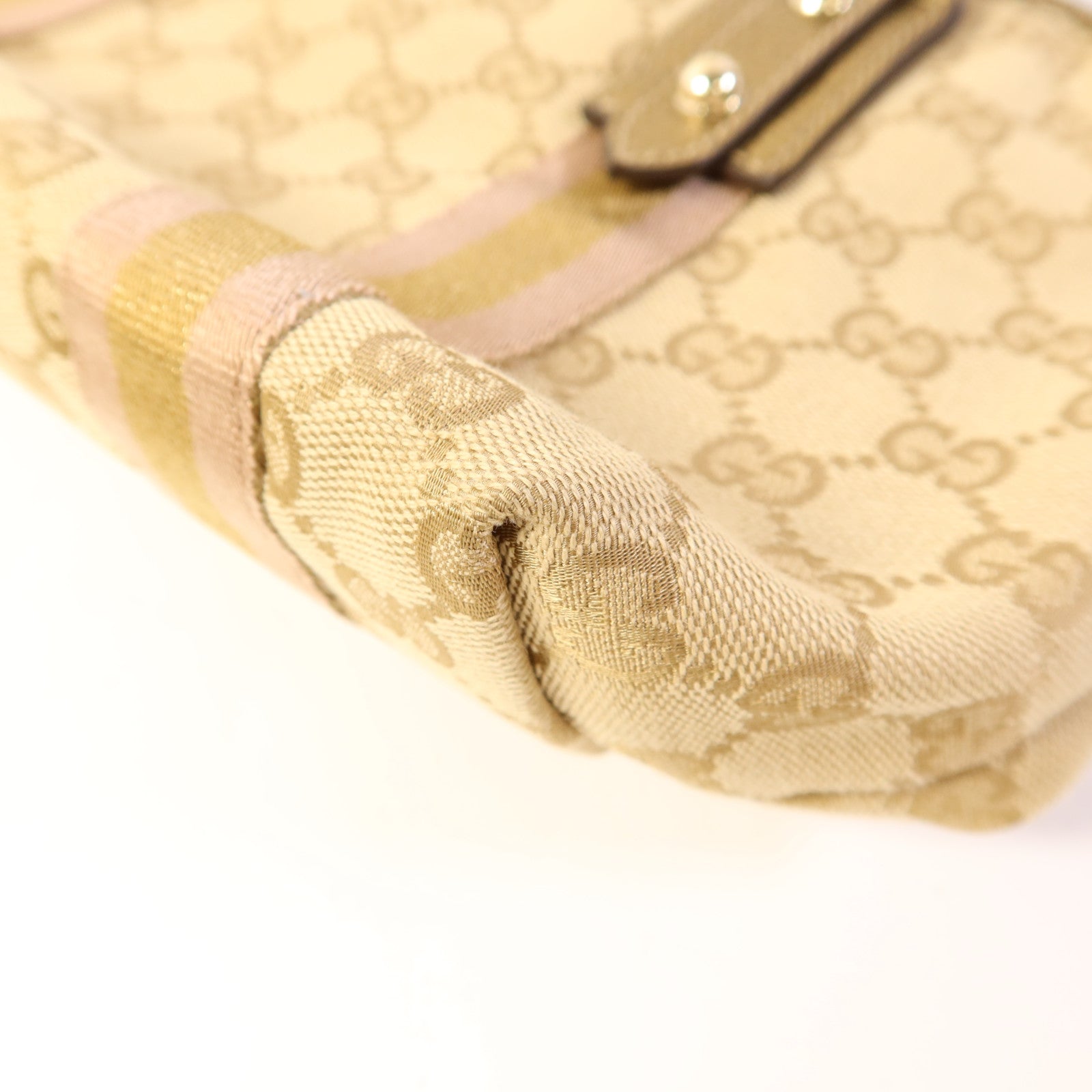 GUCCI 帆布Hand Bag金扣手挽袋