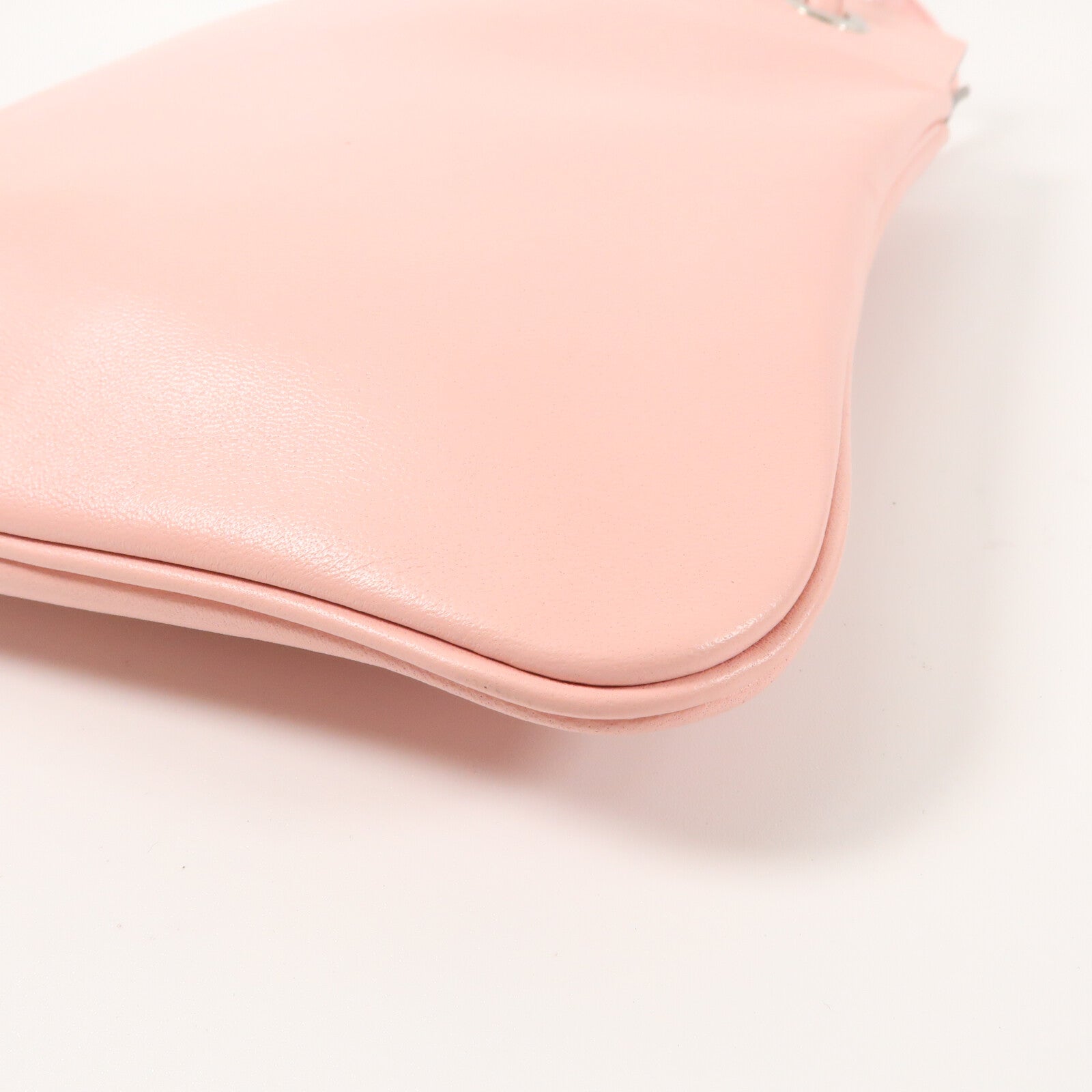HERMES Swift皮革Aline Mini銀扣肩背袋Rose Sakura