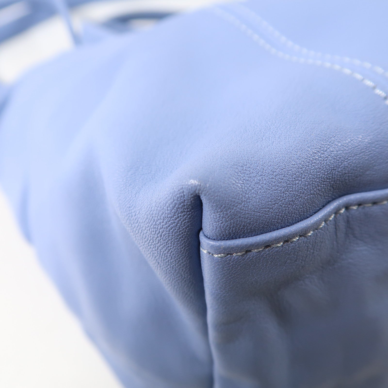 Longchamp 羊皮皮革Shoulder Bag銀扣手挽肩背兩用袋粉紅色