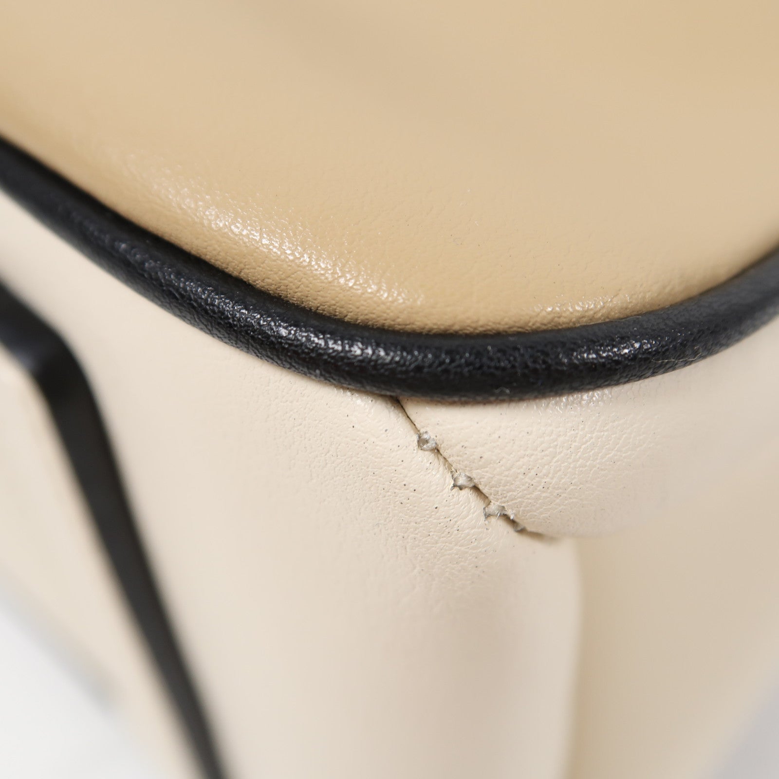 MARC JACOBS 牛皮皮革Mini Satchel金扣手挽肩背兩用袋啡色/白色