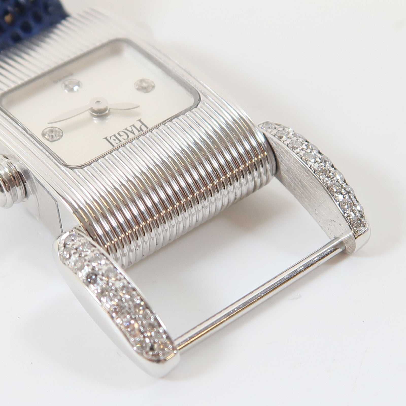 PIAGET Possession不鏽鋼/皮革帶手錶自動機芯白色