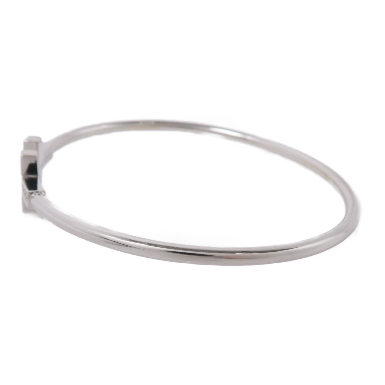 TIFFANY＆CO 18K白金T Wire Diamond Bracelet鑽石手鏈