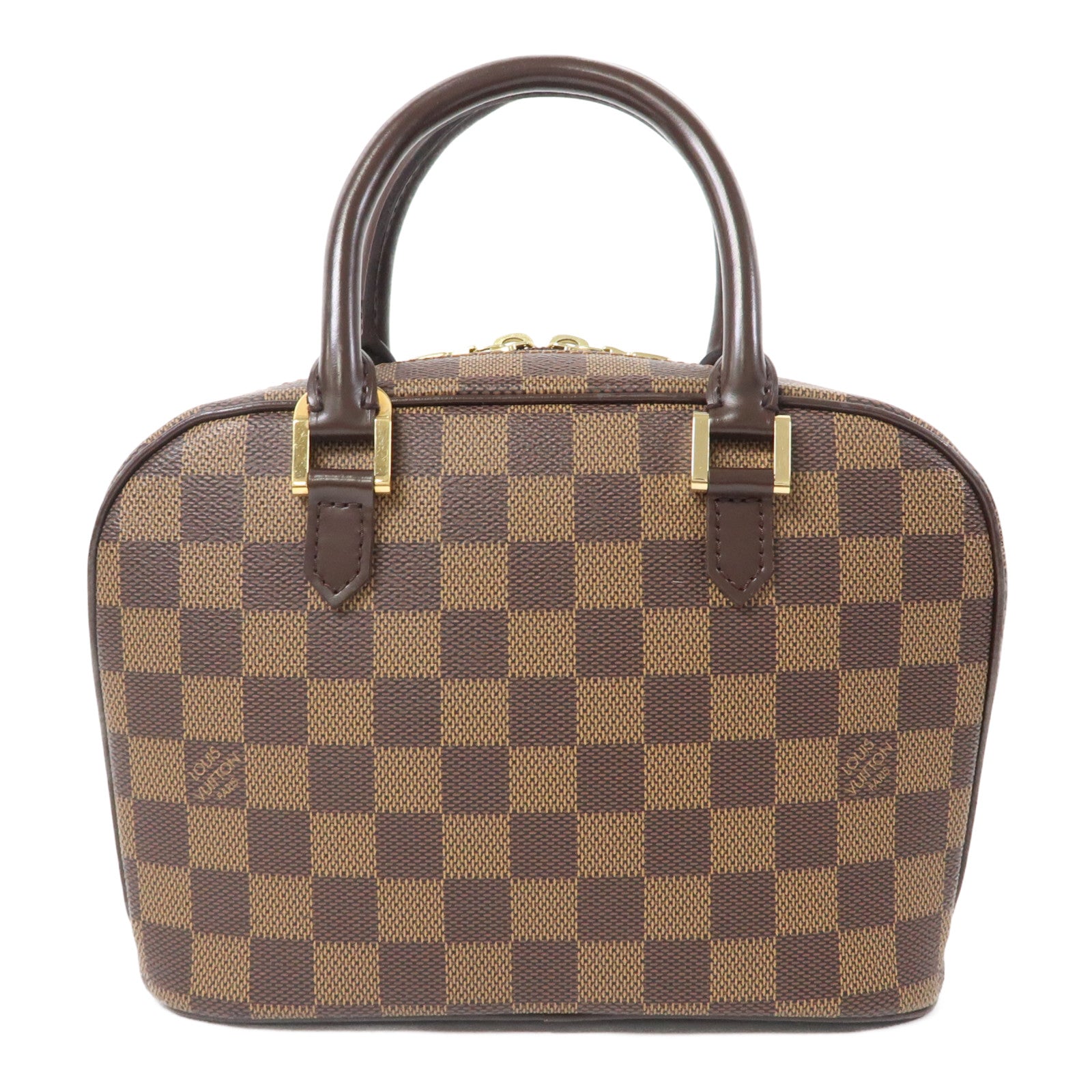 LOUIS VUITTON Damier Sarria Mini金扣手挽袋啡色
