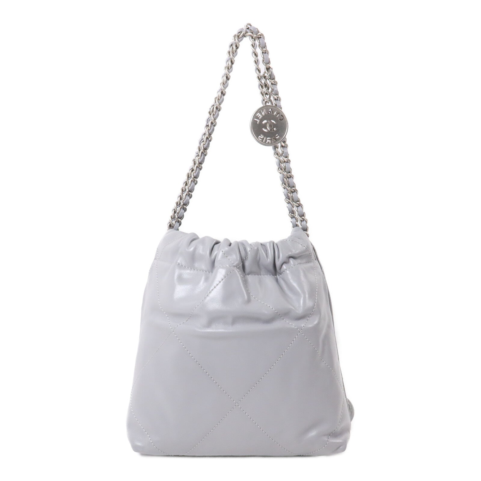 CHANEL 牛皮皮革Chanel 22 Mini鏈帶肩背袋