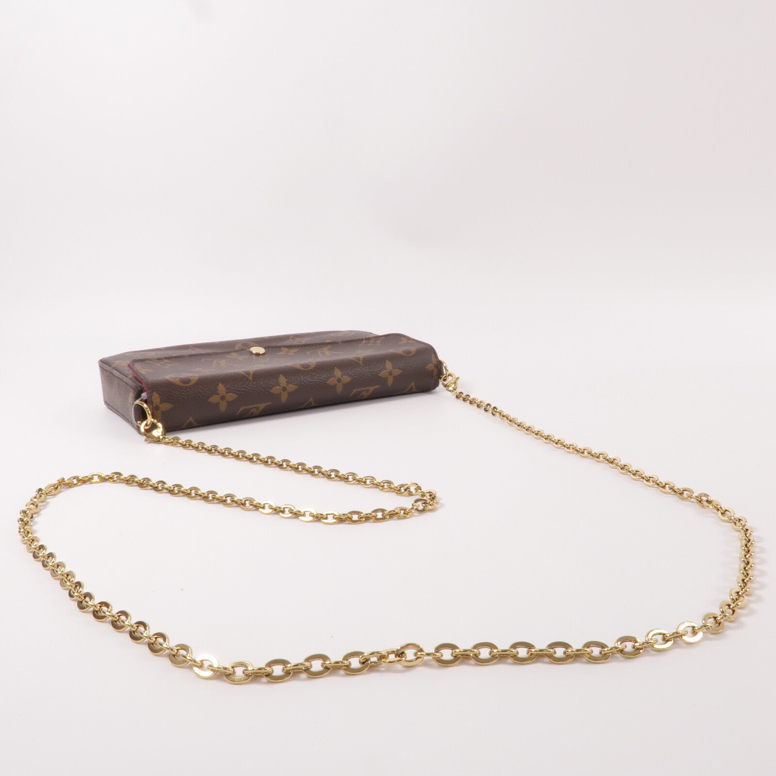 LOUIS VUITTON Monogram Pochette Felicie鏈帶肩背袋
