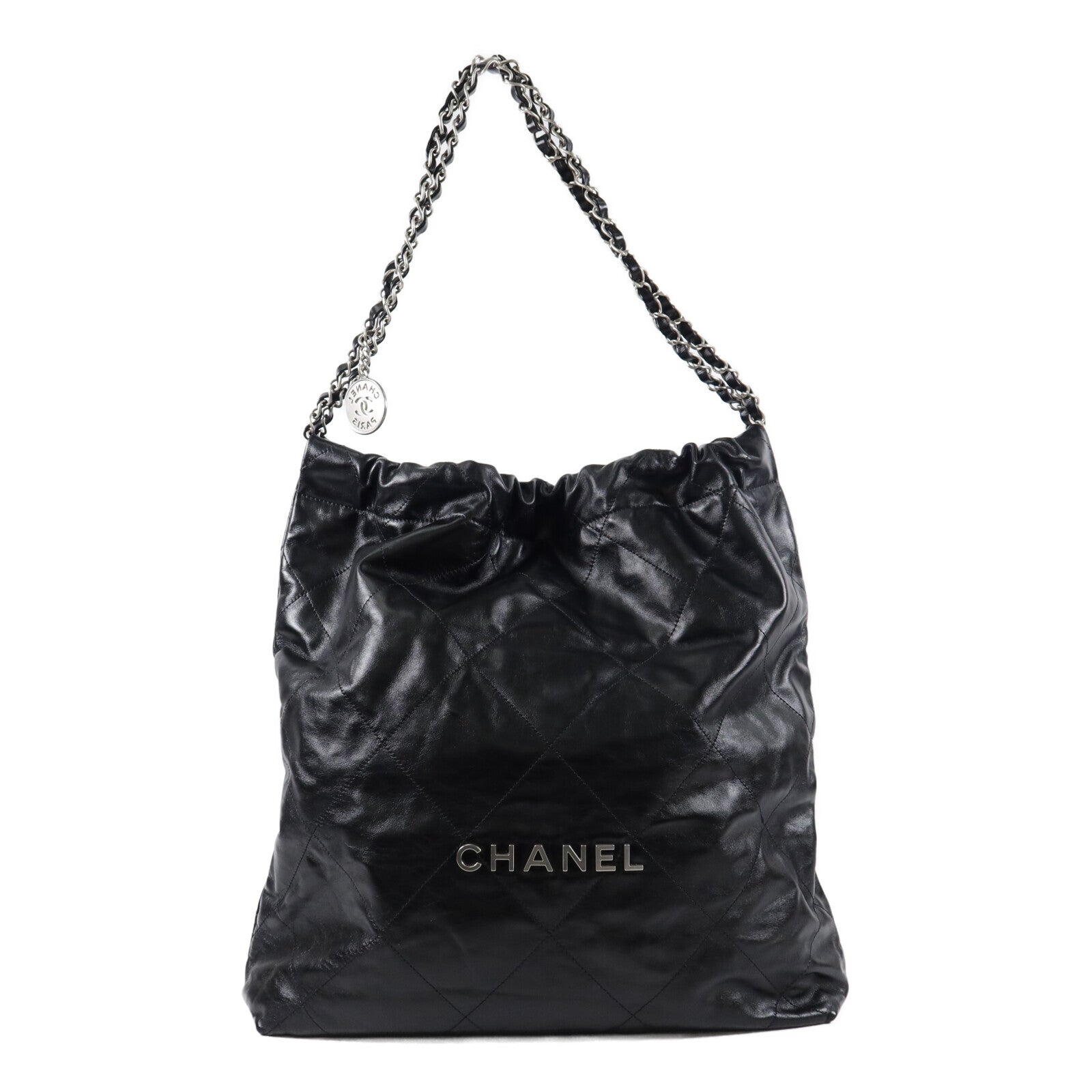 CHANEL 牛皮皮革C22 Large鏈帶肩背袋