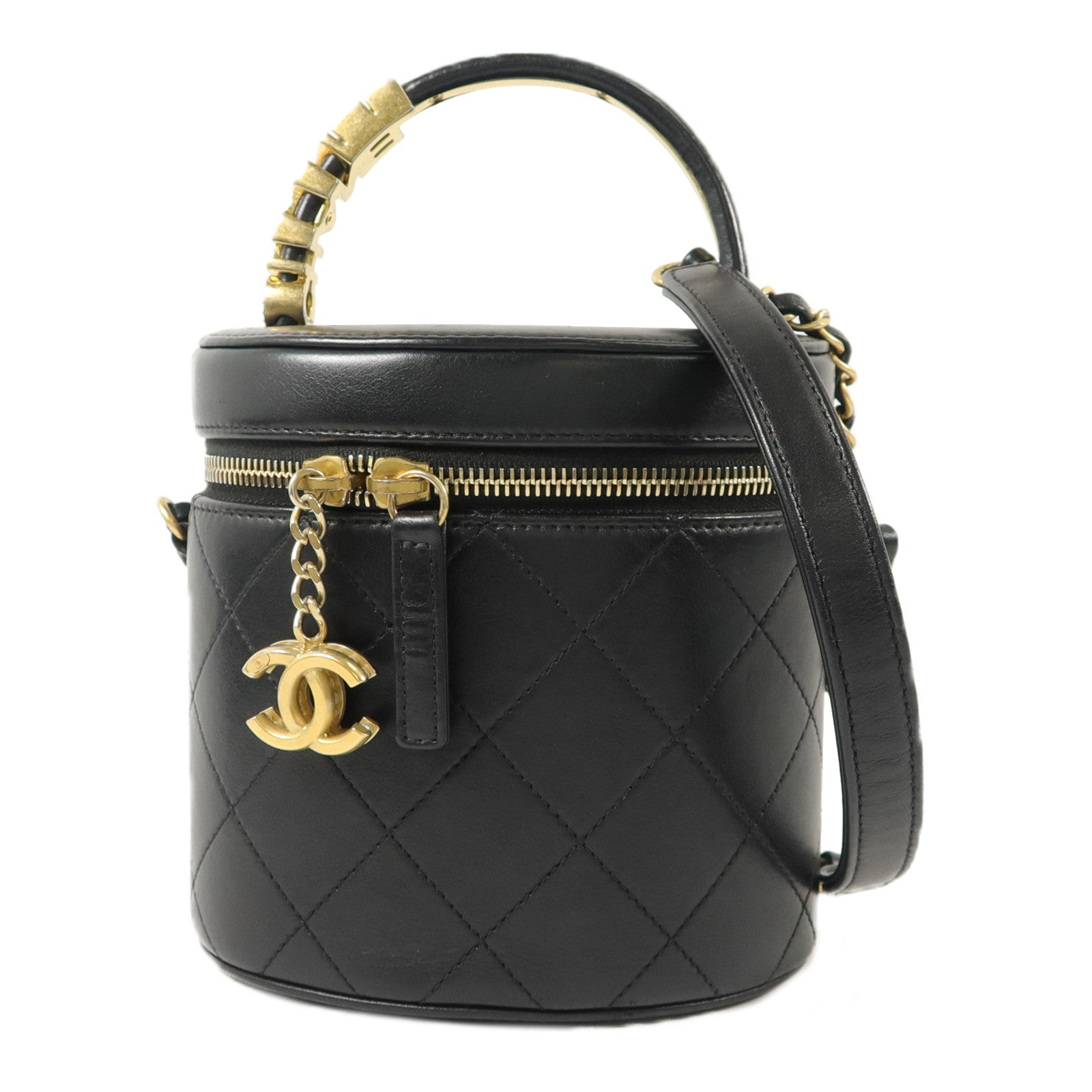 CHANEL 羊皮皮革Vanity Case手挽肩背兩用袋