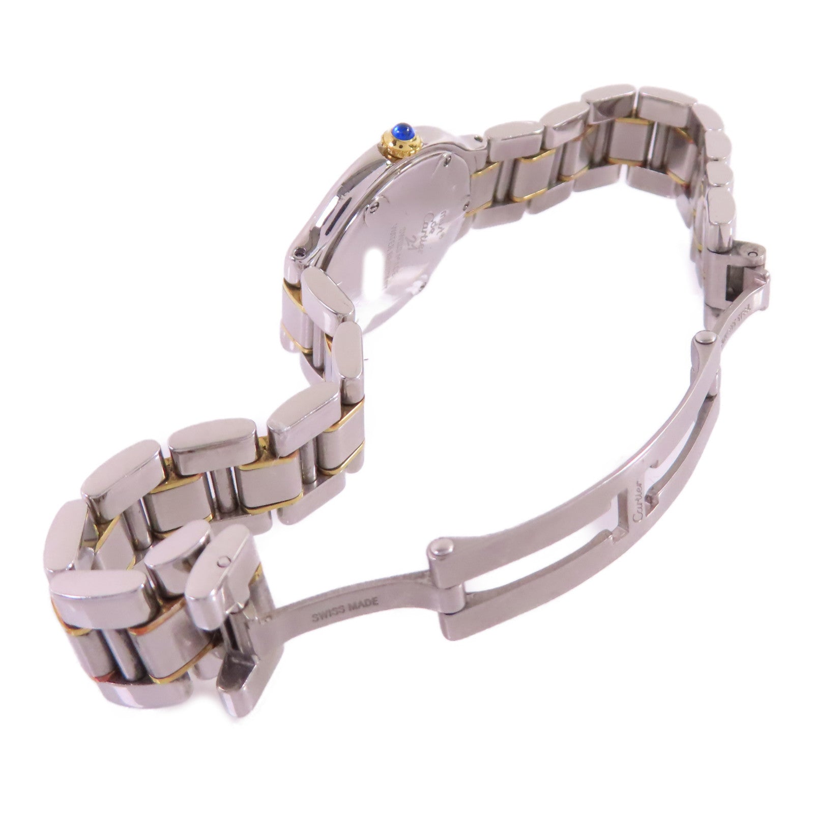 CARTIER 21 Must de Cartier W10073R6 Quartz Watch 18K YG Stainless Steel