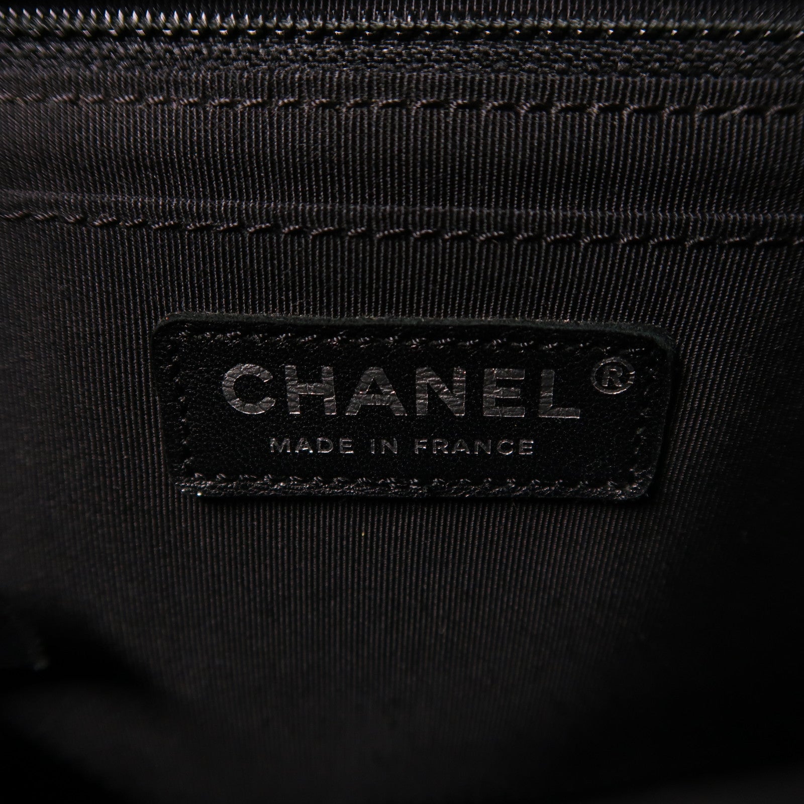 CHANEL 牛皮皮革Shoulder Bag銀扣鏈帶肩背袋黑色
