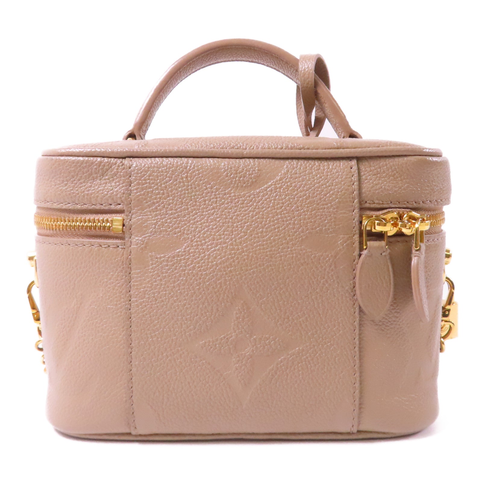 LOUIS VUITTON 【激減優惠】Monogram Empreinte Giant Vanity金扣手挽肩背兩用袋米色