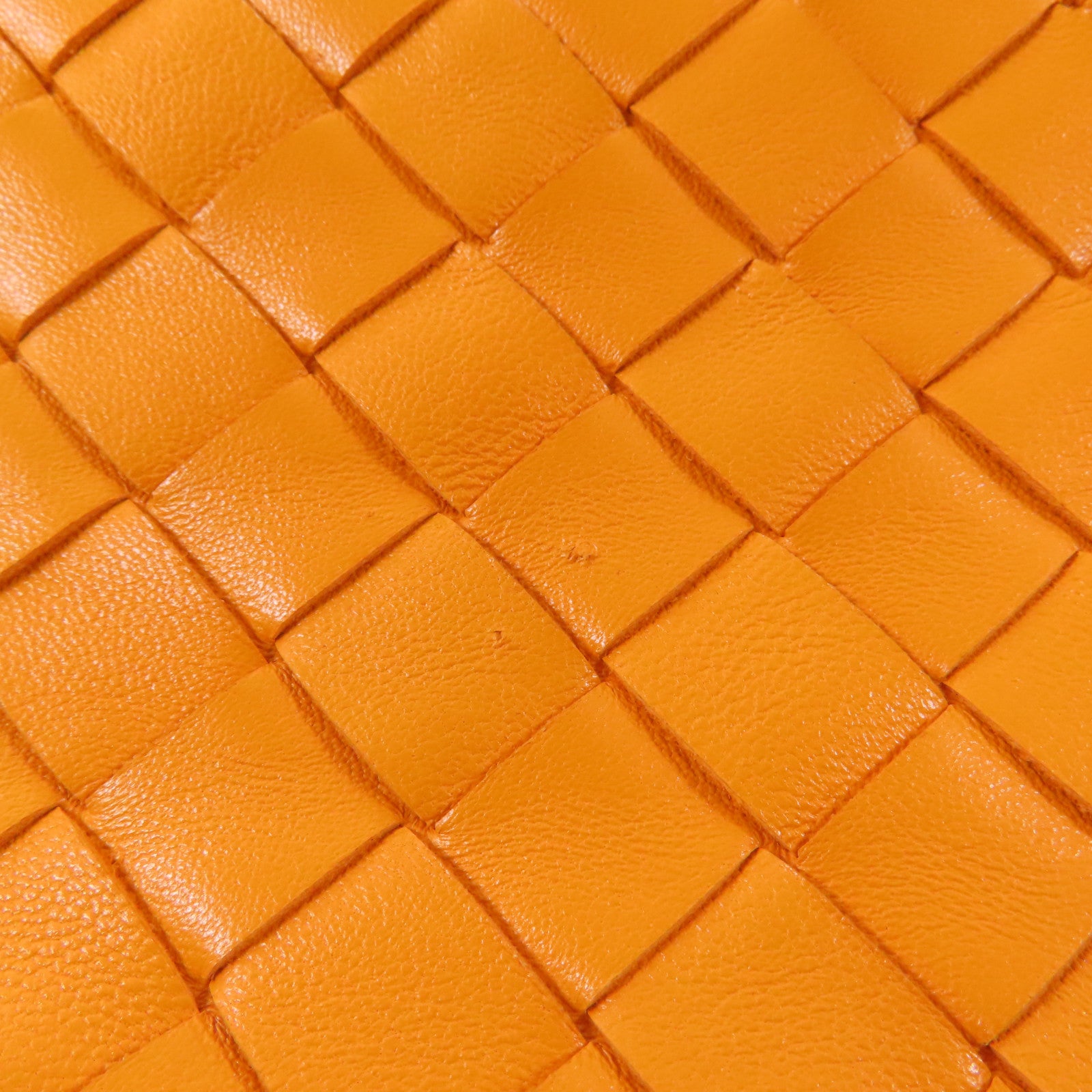BOTTEGA VENETA GHW Woven Knot Handbag 607964 VCPP0 Leather Orange
