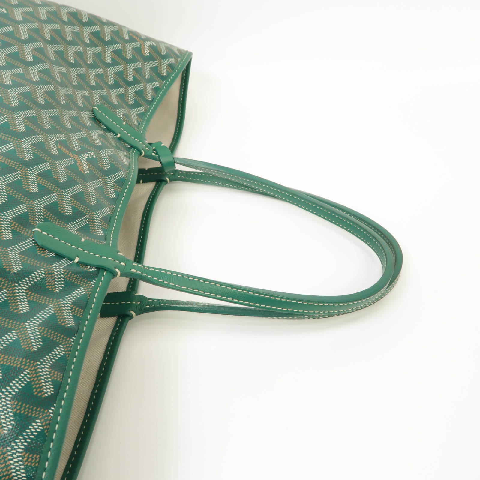 GOYARD 塗層帆布Saint Louis肩背袋綠色