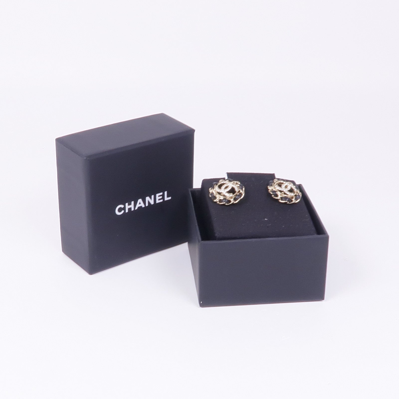 CHANEL 金屬/皮革Earrings耳環