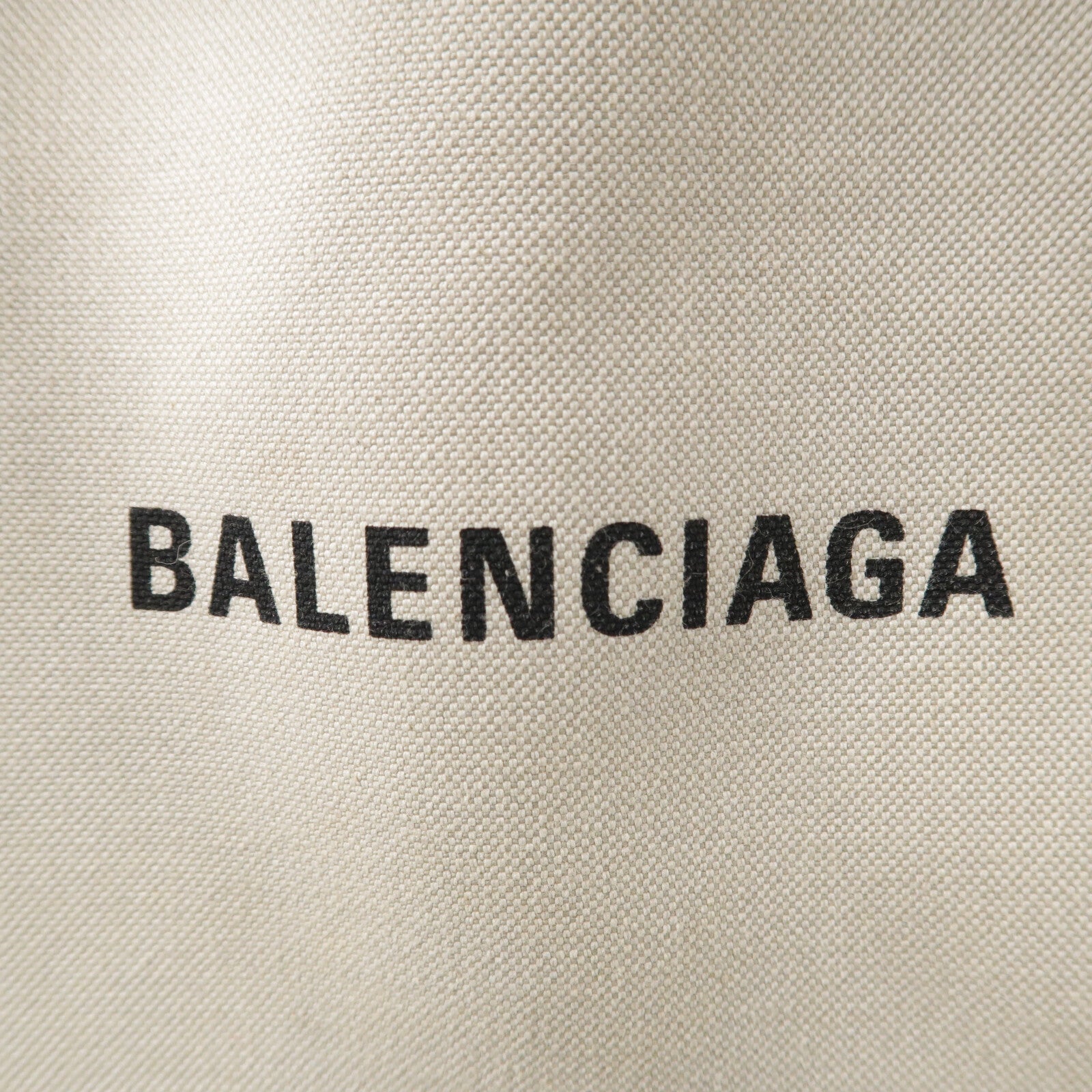 BALENCIAGA 牛皮皮革/帆布Navy Cabas Small手挽袋