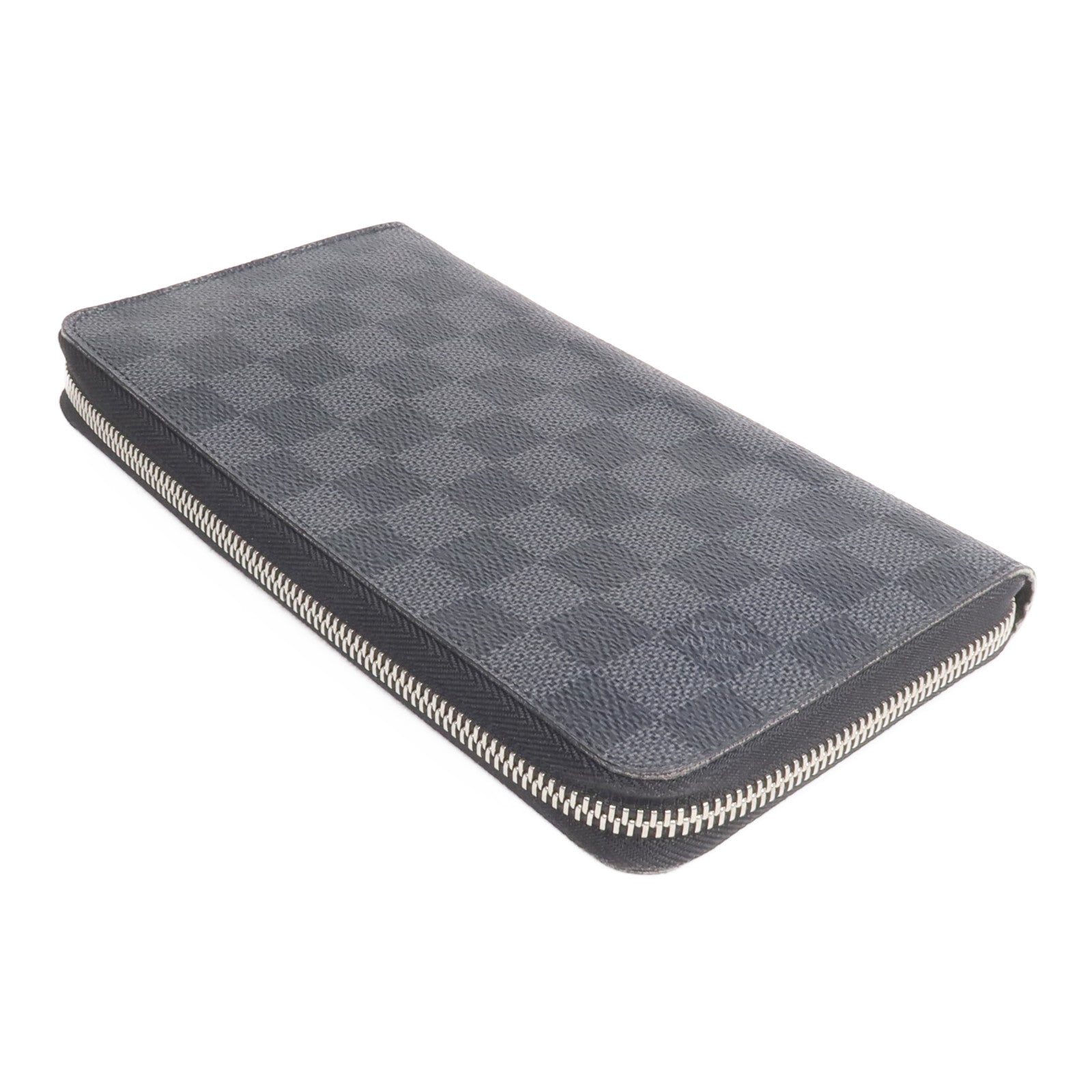 LOUIS VUITTON Damier Graphite Zippy Organizer銀扣長錢包