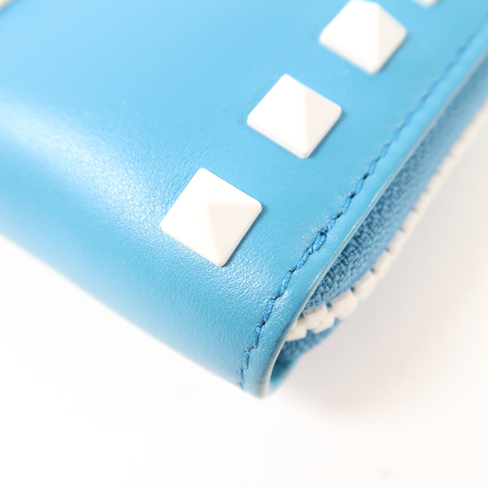 Valentino Long Wallet PW2P0645YDW Calfskin Leather Blue/White