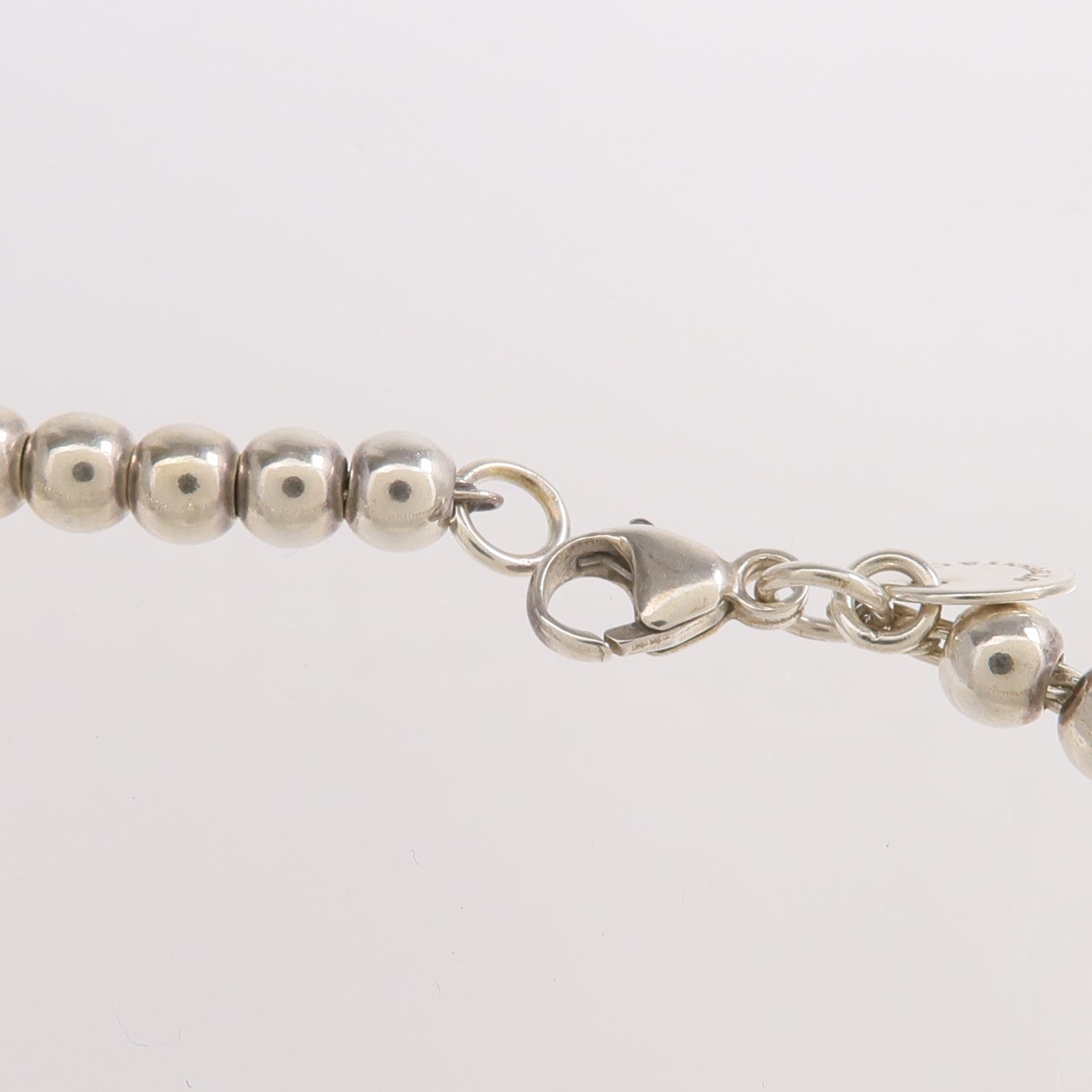 TIFFANY＆CO 925純銀Heart Tag Bead手鏈