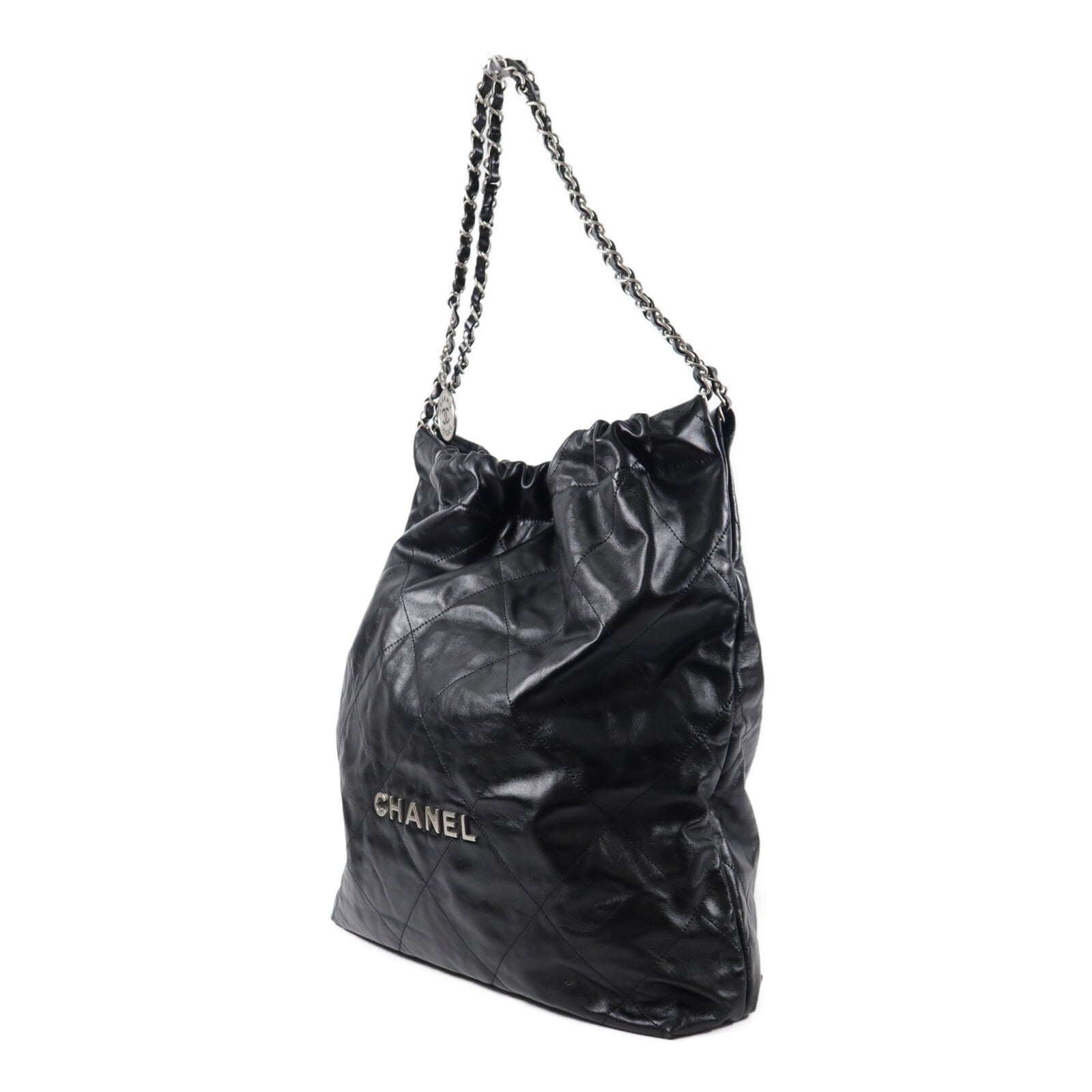 CHANEL 牛皮皮革C22 Large鏈帶肩背袋