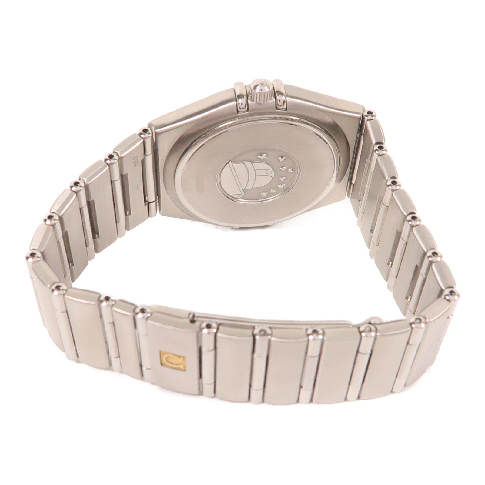 OMEGA Constellation不鏽鋼手錶石英機芯白色