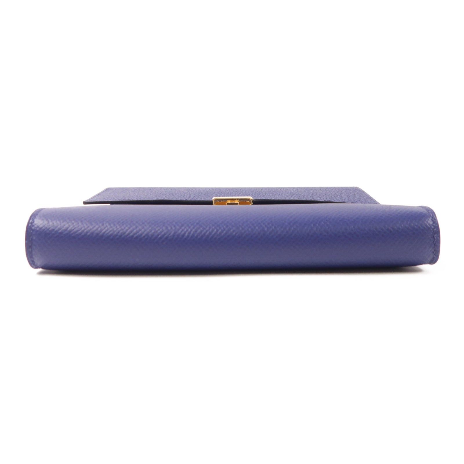 HERMES Epsom皮革Clic 16金扣肩背袋73 Bleu Saphir